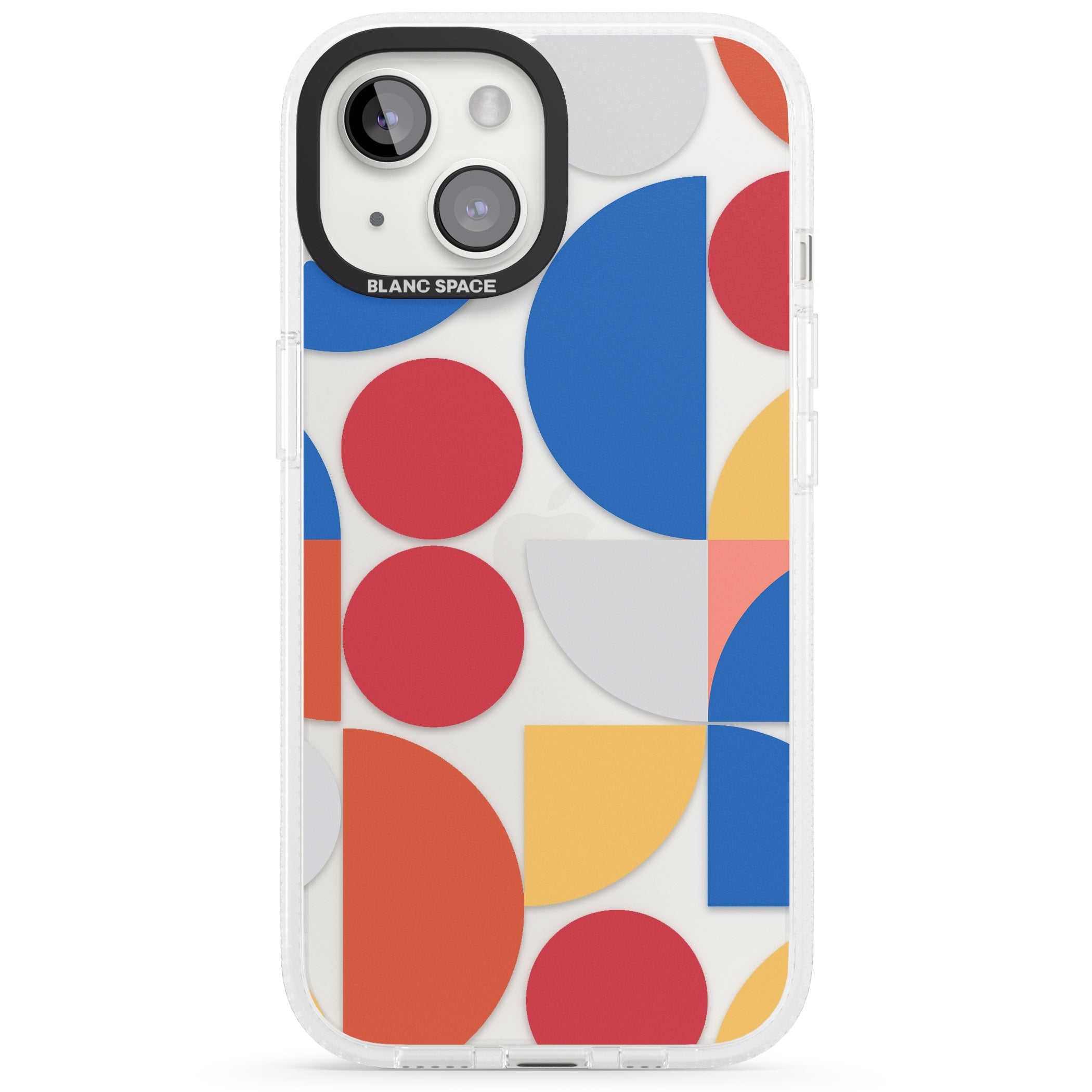 Abstract Colourful Mix iPhone 15 / 14 / 13 Clear Case Impact Air - Blanc Space