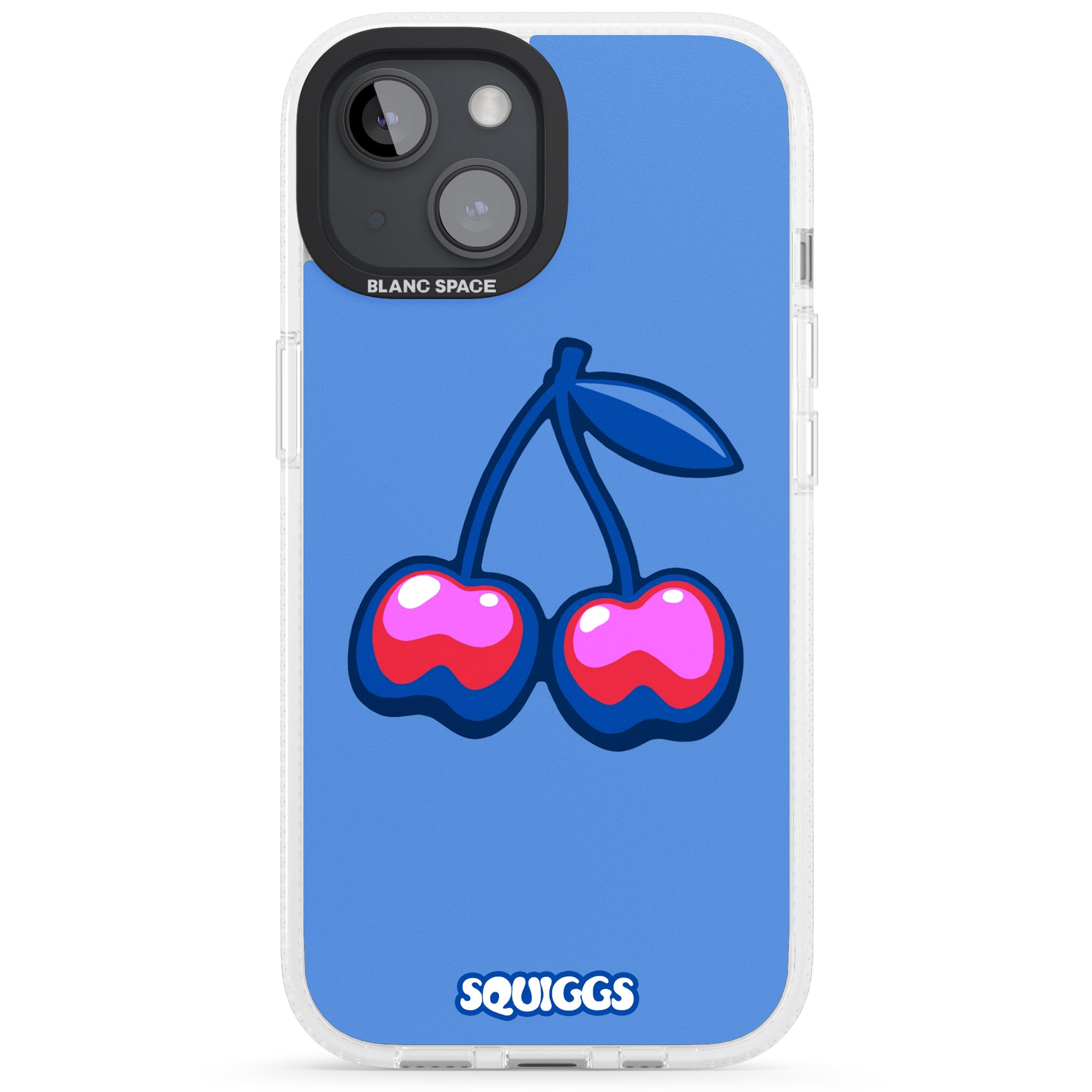Cherry Bomb iPhone 15 / 14 / 13 Clear Case Impact Air - Blanc Space