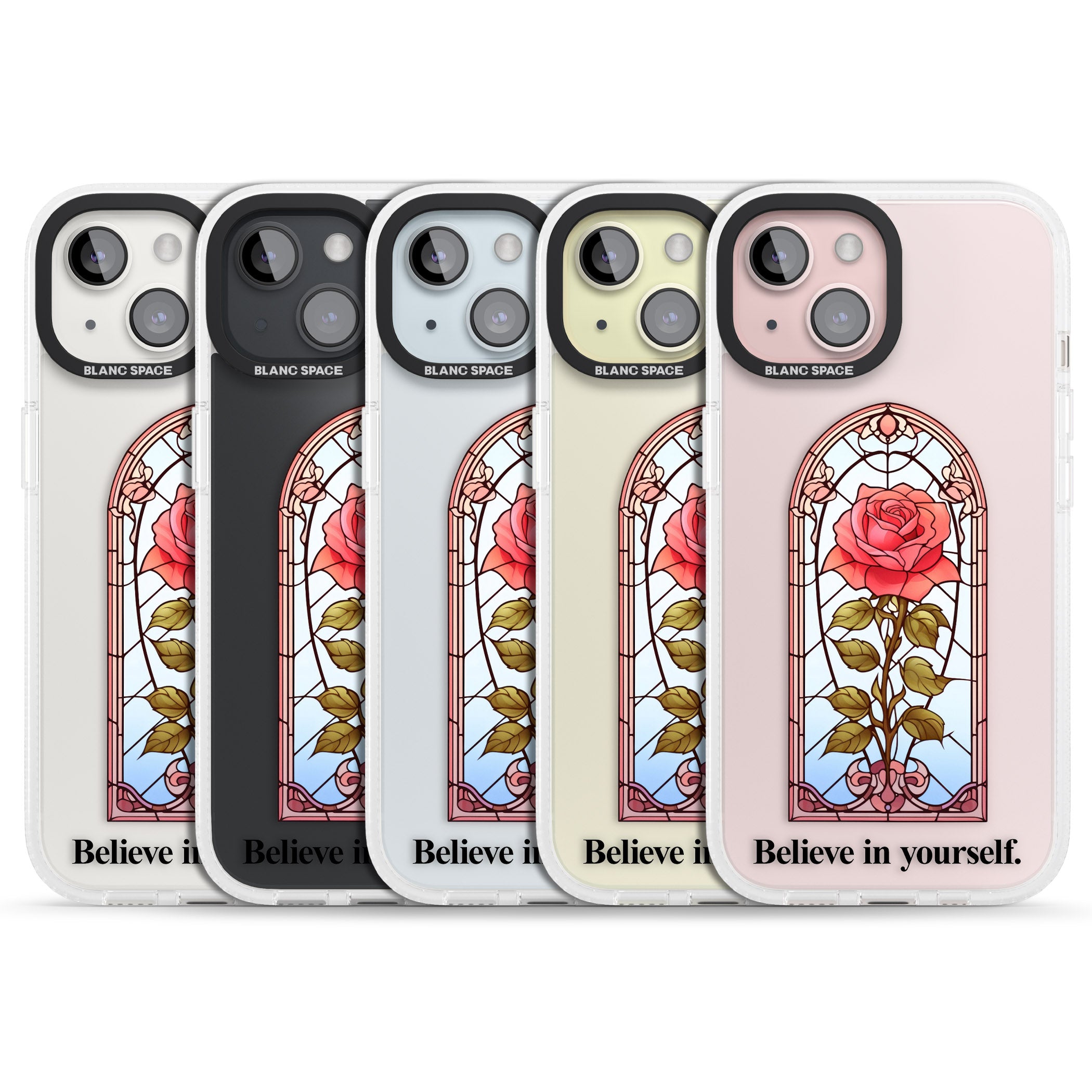 Believe in yourself iPhone 15 / 14 / 13 Clear Case Impact Air - Blanc Space