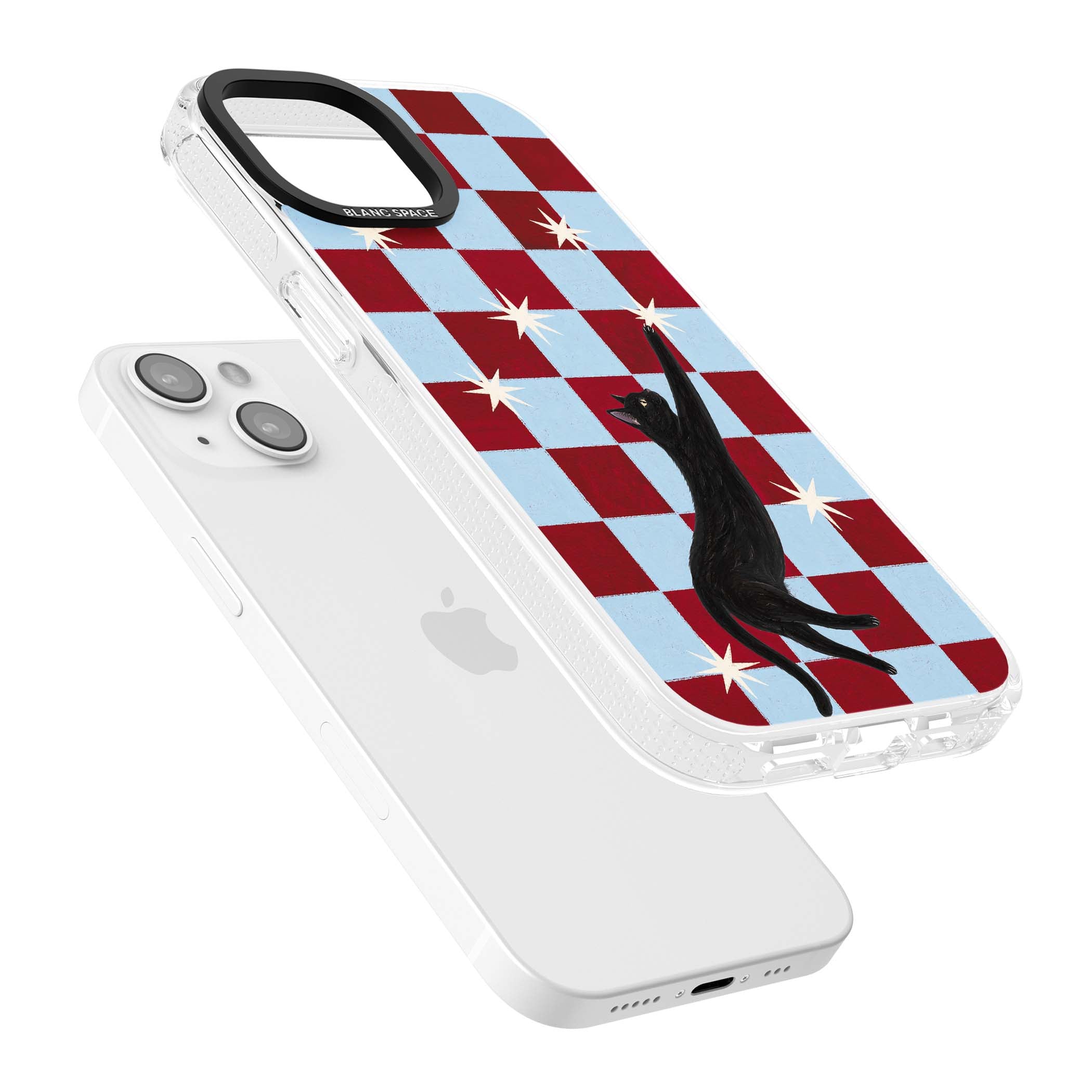 Starlit Kitty animals iPhone case | Clear Case Impact Air case for iPhone 15, iPhone 15 Plus
