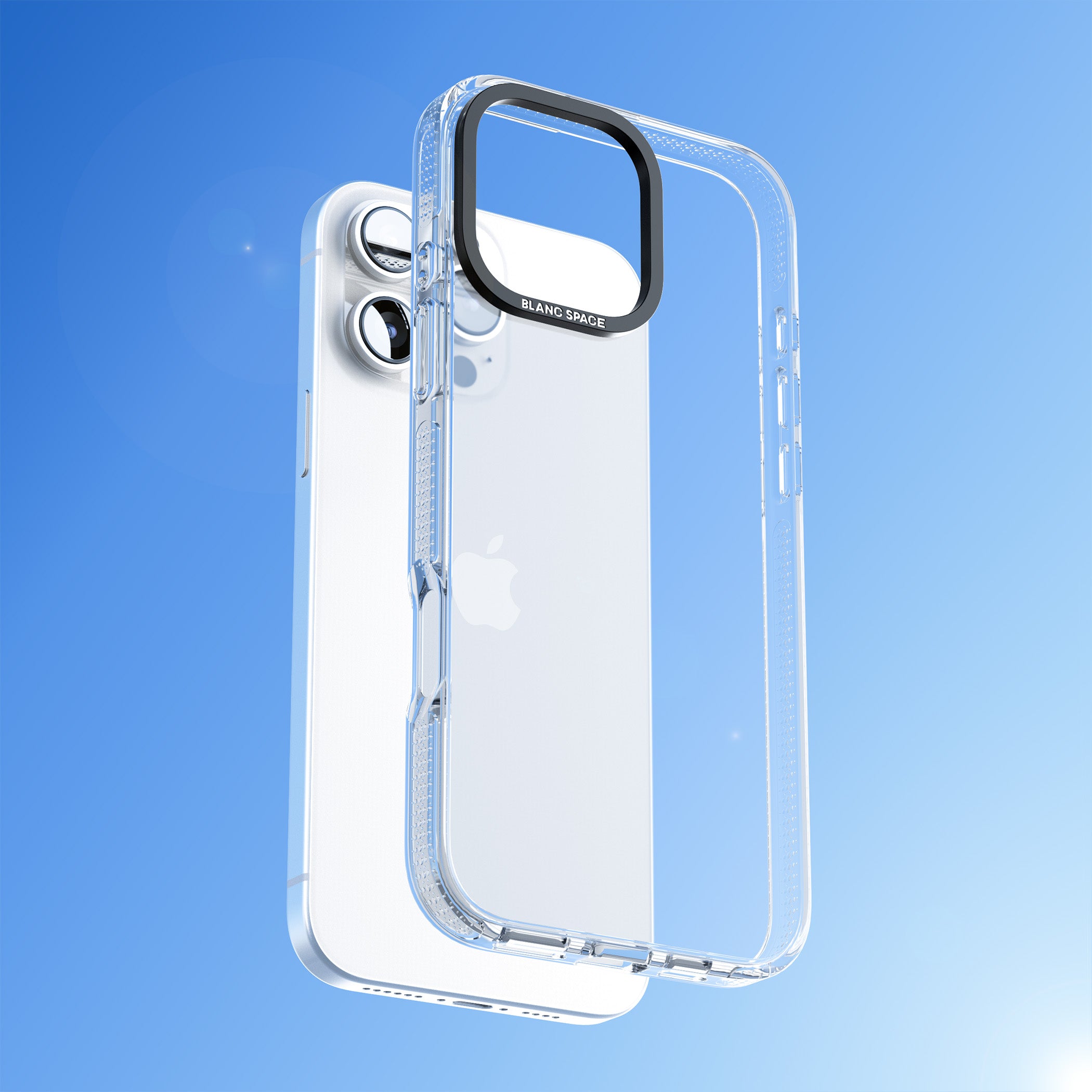Pink Ethereal Gaze anime iPhone case featuring sparkling manga eyes, coral lashes and dreamy peach sky | Clear Case Impact Air case for iPhone 15, iPhone 15 Plus