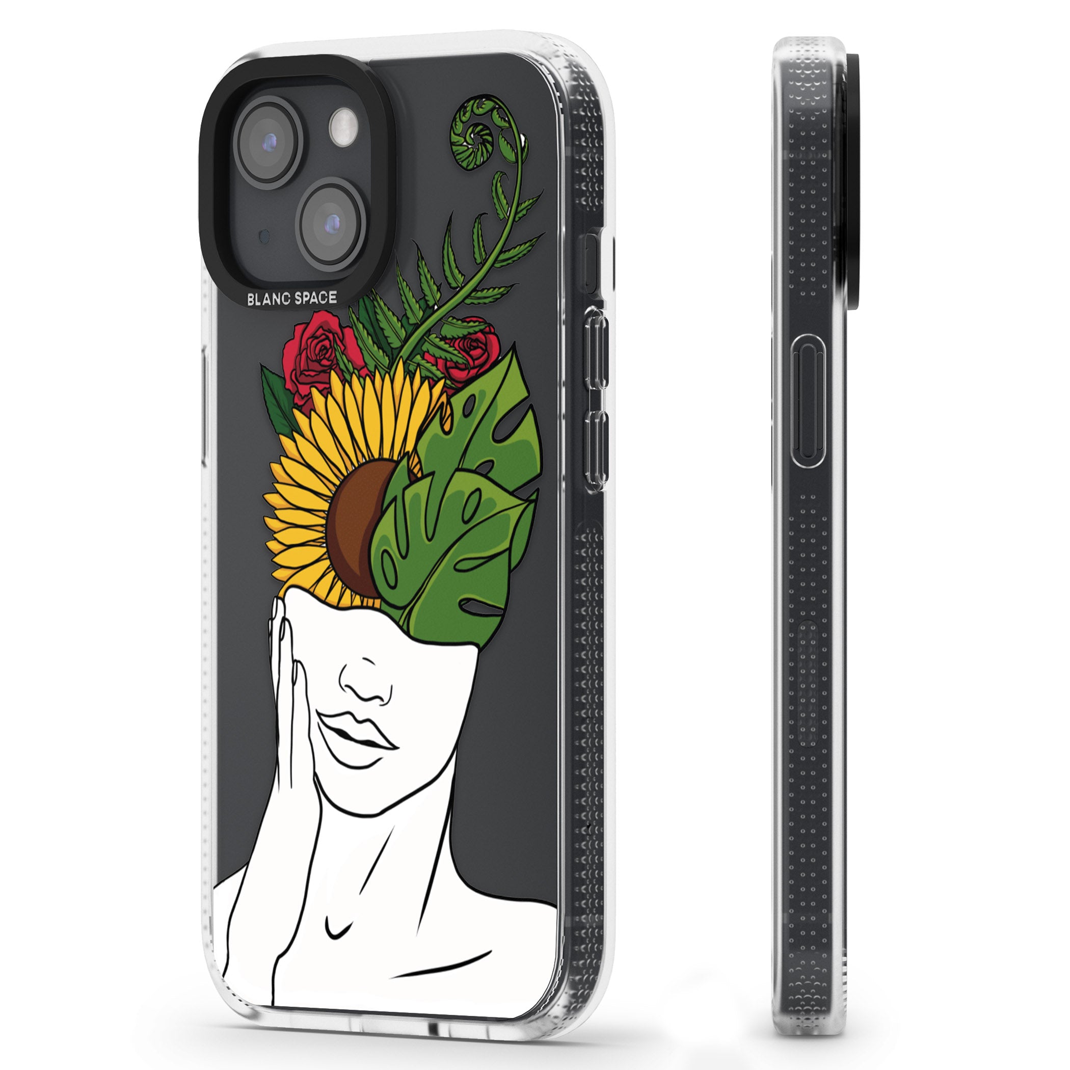 Let The Mind Flourish iPhone 15 / 14 / 13 Clear Case Impact Air - Blanc Space