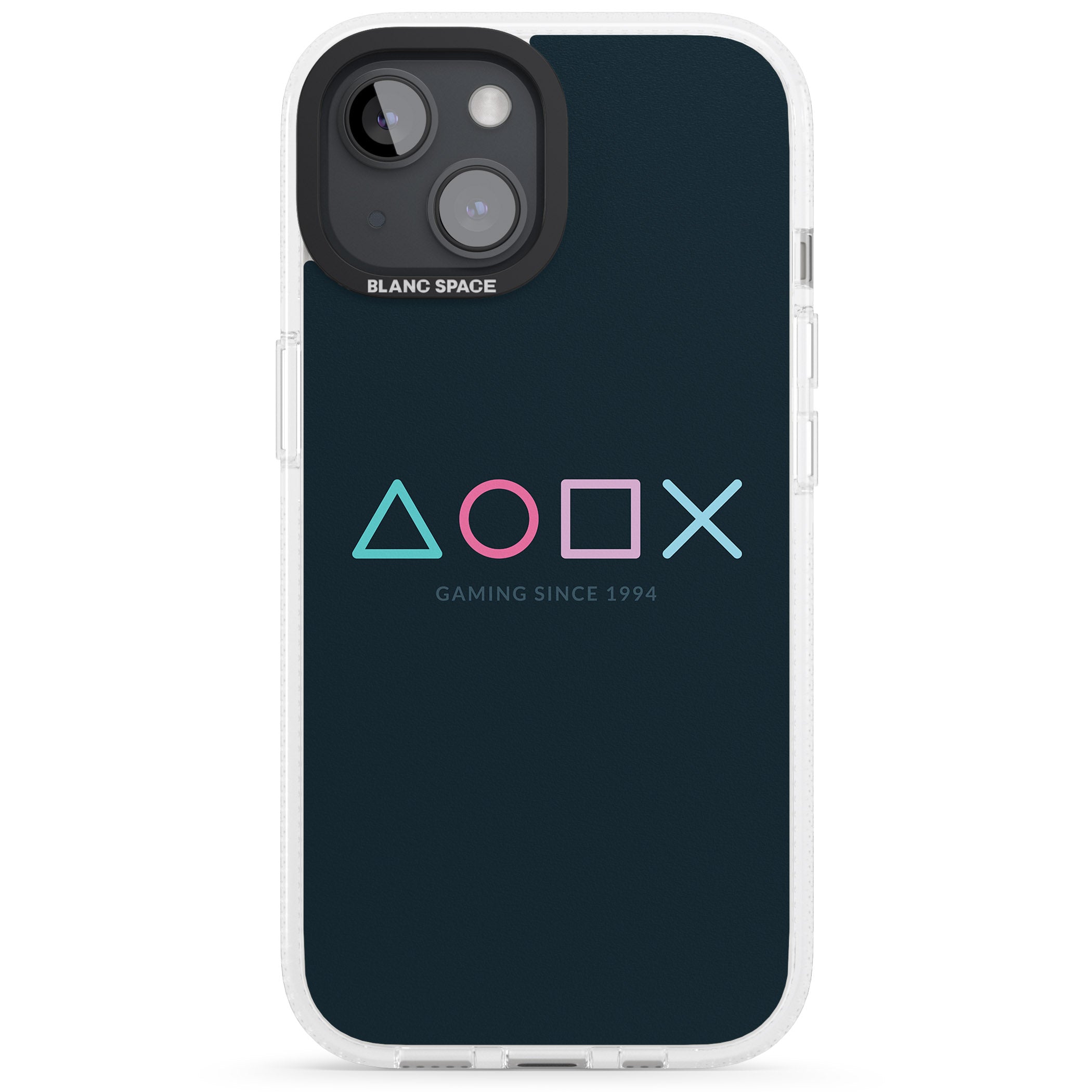 Gaming Since 1994 Station iPhone 15 / 14 / 13 Clear Case Impact Air - Blanc Space