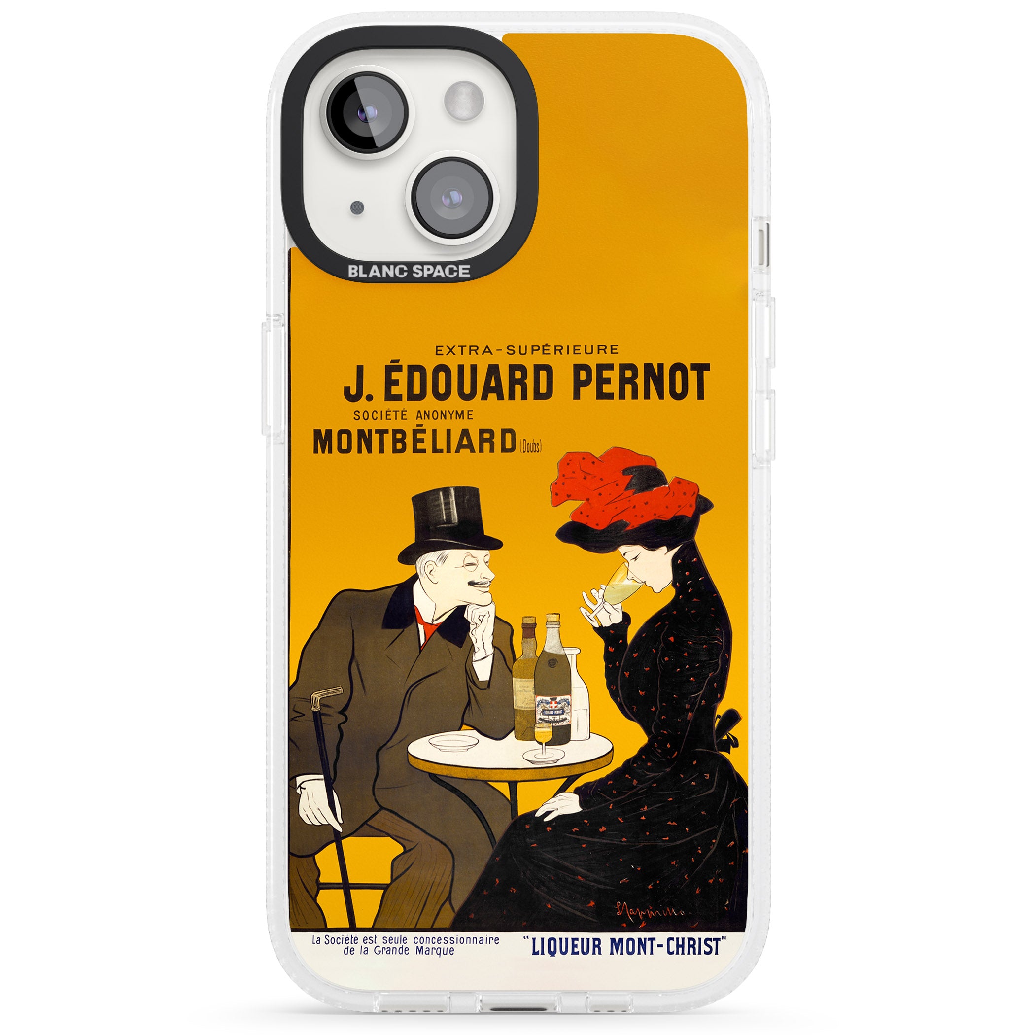 Absinthe, J.Edouard Pernot Poster iPhone 15 / 14 / 13 Clear Case Impact Air - Blanc Space