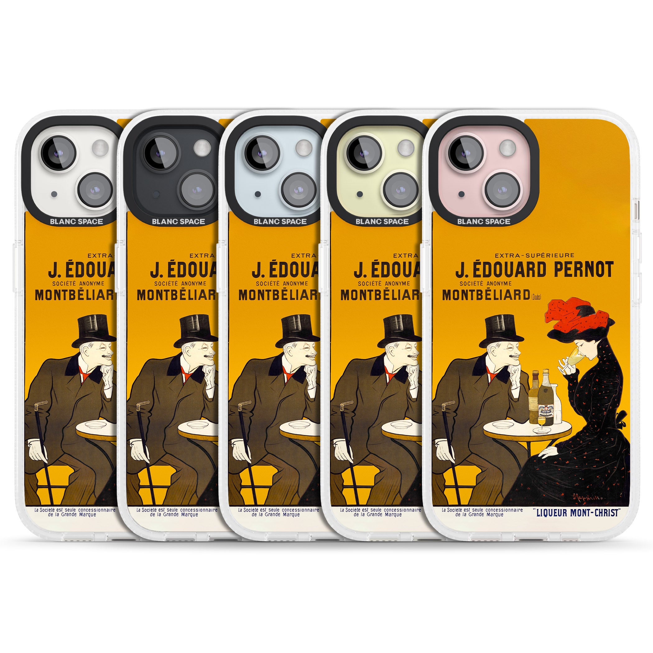 Absinthe, J.Edouard Pernot Poster iPhone 15 / 14 / 13 Clear Case Impact Air - Blanc Space