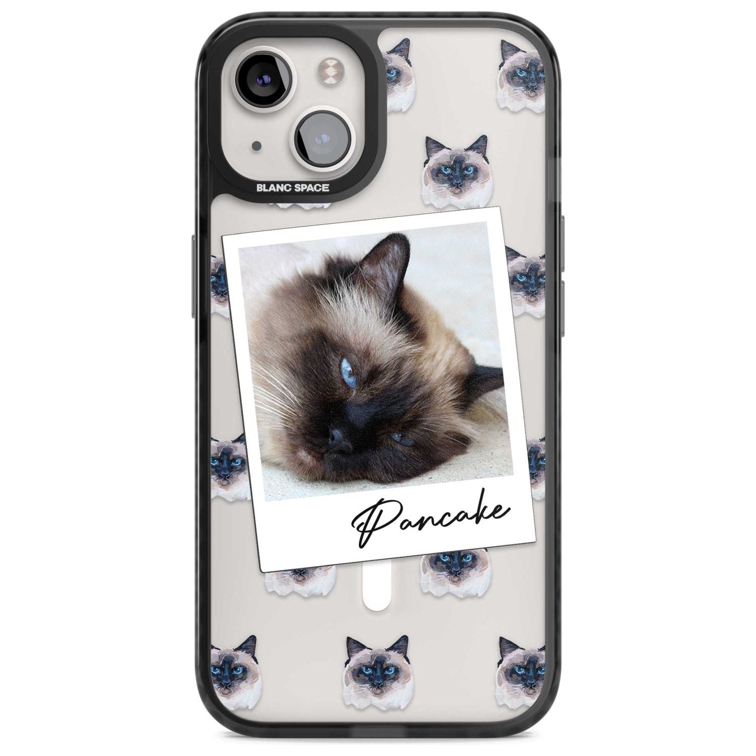 Personalised Burmese Cat Photo Custom Phone Case iPhone 15 Plus / Magsafe Black Impact Case,iPhone 15 / Magsafe Black Impact Case,iPhone 14 Plus / Magsafe Black Impact Case,iPhone 14 / Magsafe Black Impact Case,iPhone 13 / Magsafe Black Impact Case Blanc Space