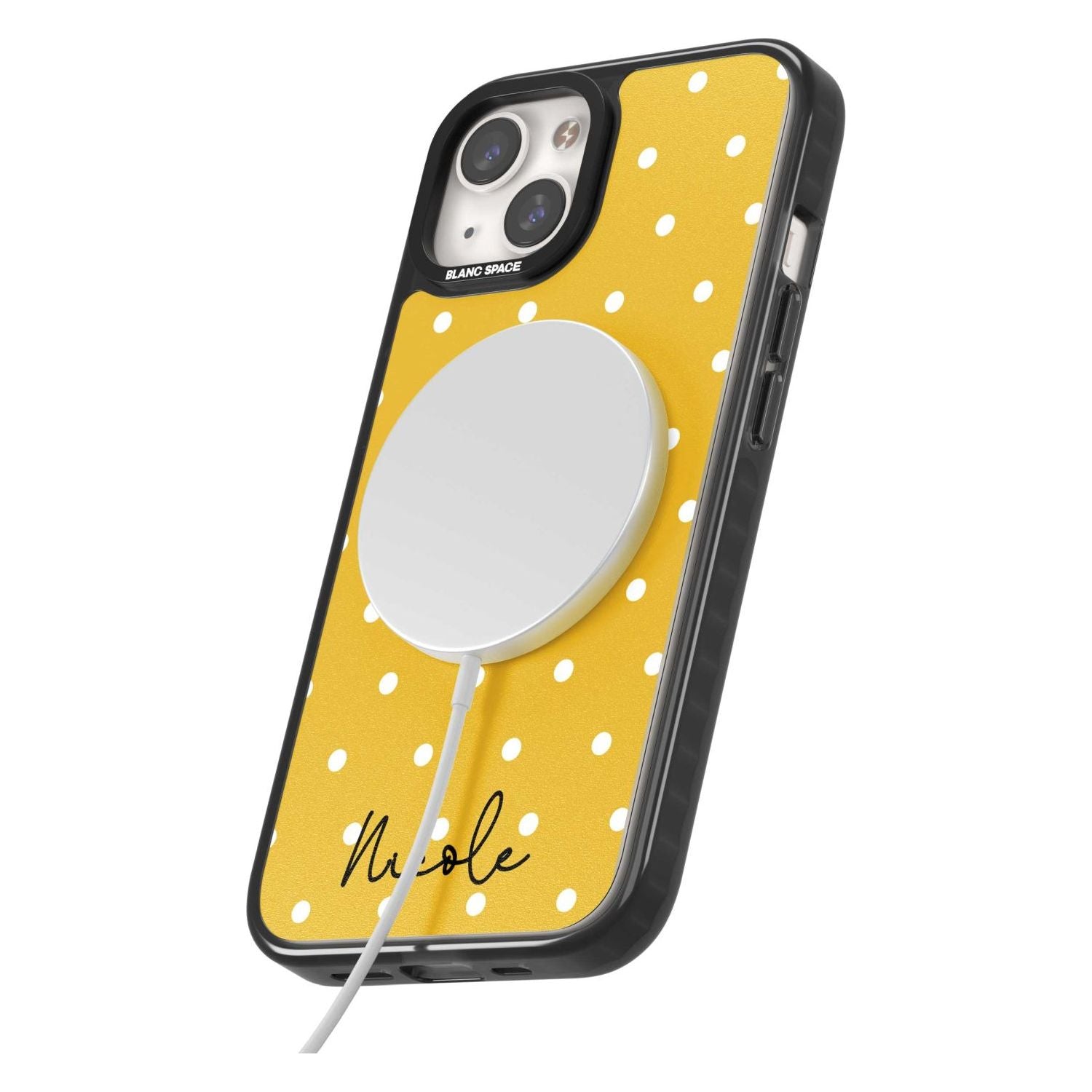 Personalised Yellow Polka Dot Custom Phone Case iPhone 15 Pro Max / Black Impact Case,iPhone 15 Plus / Black Impact Case,iPhone 15 Pro / Black Impact Case,iPhone 15 / Black Impact Case,iPhone 15 Pro Max / Impact Case,iPhone 15 Plus / Impact Case,iPhone 15 Pro / Impact Case,iPhone 15 / Impact Case,iPhone 15 Pro Max / Magsafe Black Impact Case,iPhone 15 Plus / Magsafe Black Impact Case,iPhone 15 Pro / Magsafe Black Impact Case,iPhone 15 / Magsafe Black Impact Case,iPhone 14 Pro Max / Black Impact Case,iPhone