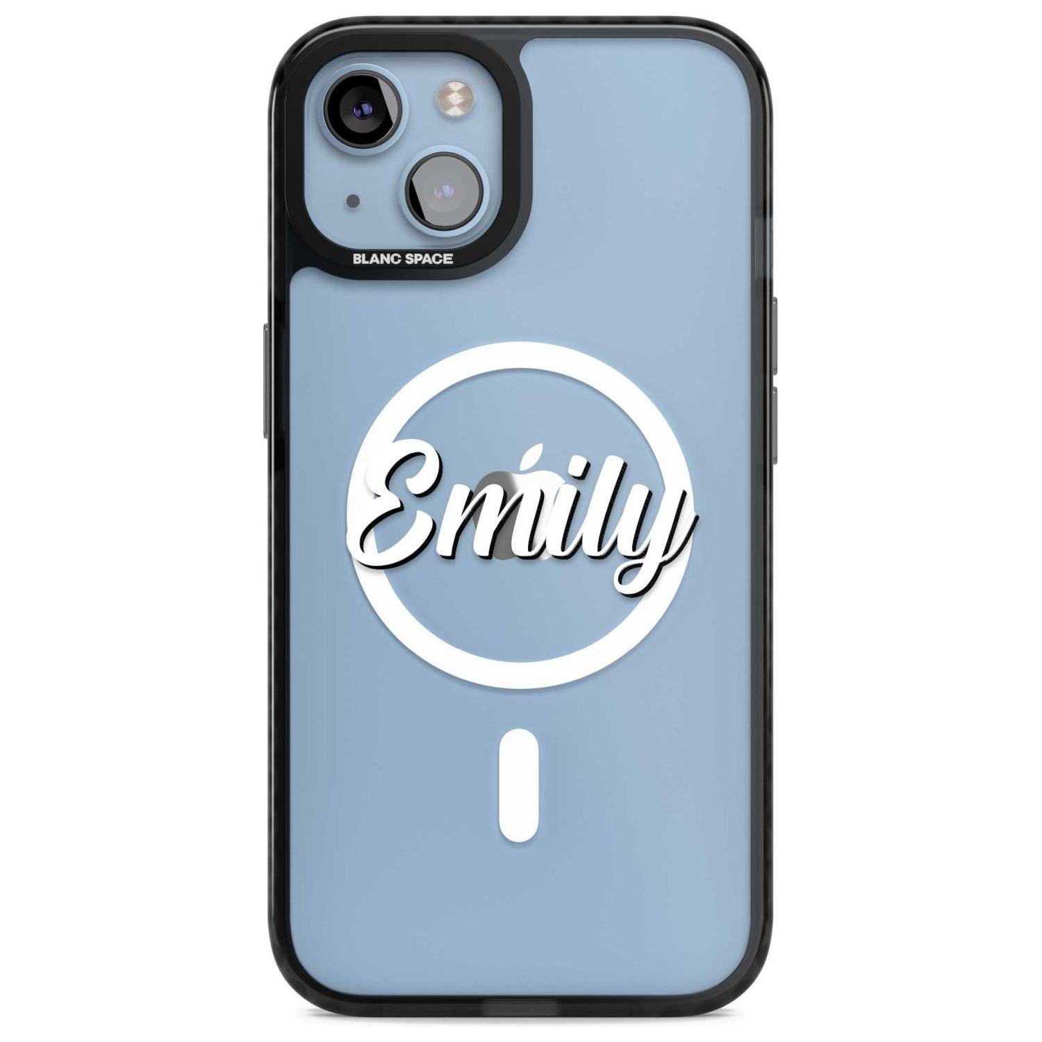 Personalised Clear Text 1B Custom Phone Case iPhone 15 Plus / Magsafe Black Impact Case,iPhone 15 / Magsafe Black Impact Case,iPhone 14 Plus / Magsafe Black Impact Case,iPhone 14 / Magsafe Black Impact Case,iPhone 13 / Magsafe Black Impact Case Blanc Space