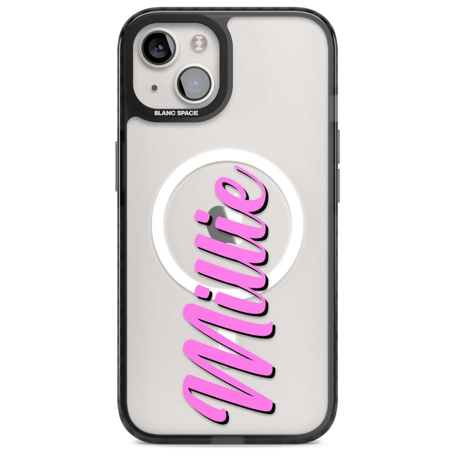 Personalised Clear Text 3C Custom Phone Case iPhone 15 Plus / Magsafe Black Impact Case,iPhone 15 / Magsafe Black Impact Case,iPhone 14 Plus / Magsafe Black Impact Case,iPhone 14 / Magsafe Black Impact Case,iPhone 13 / Magsafe Black Impact Case Blanc Space