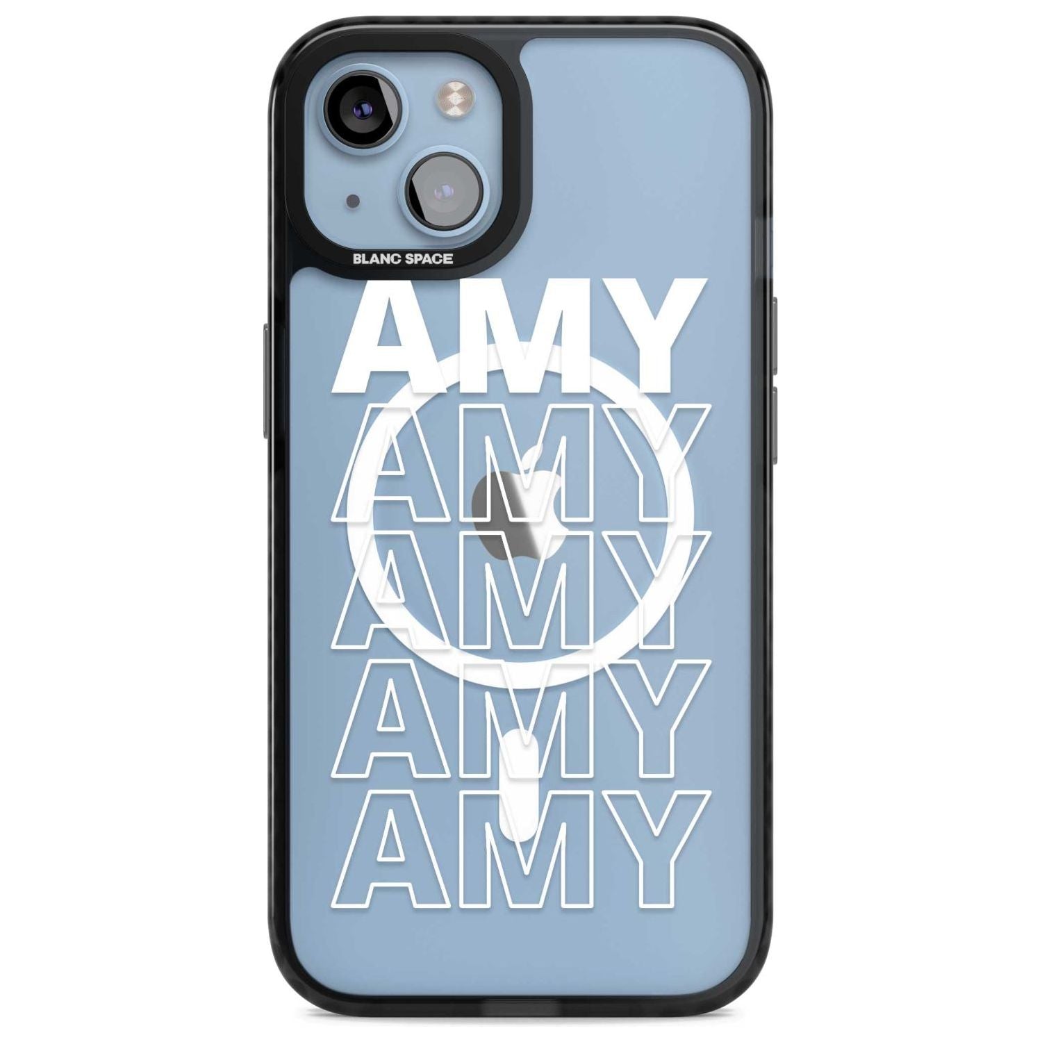 Personalised Clear Text 5C Custom Phone Case iPhone 15 Plus / Magsafe Black Impact Case,iPhone 15 / Magsafe Black Impact Case,iPhone 14 Plus / Magsafe Black Impact Case,iPhone 14 / Magsafe Black Impact Case,iPhone 13 / Magsafe Black Impact Case Blanc Space
