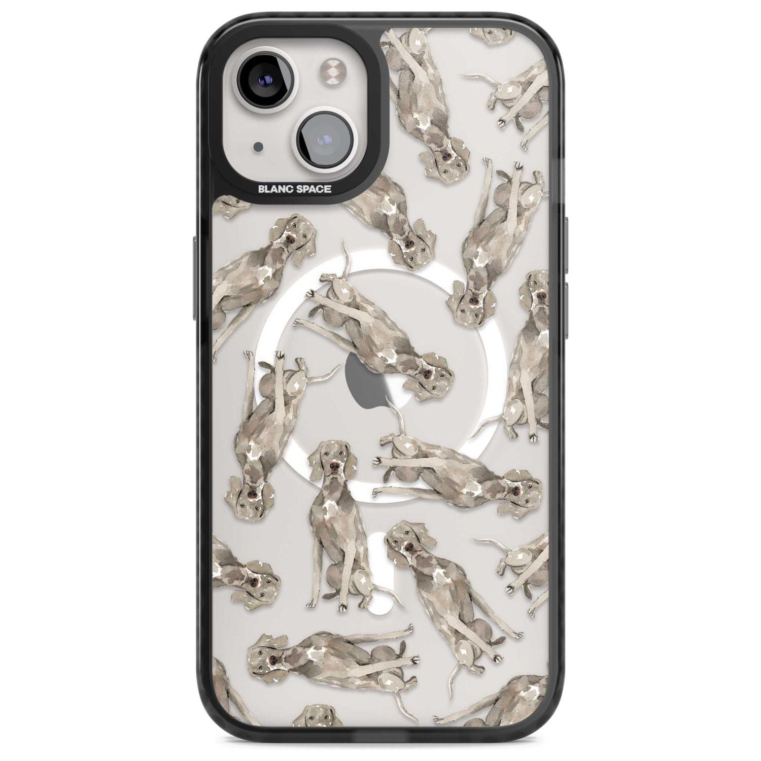 Weimaraner Watercolor Dog