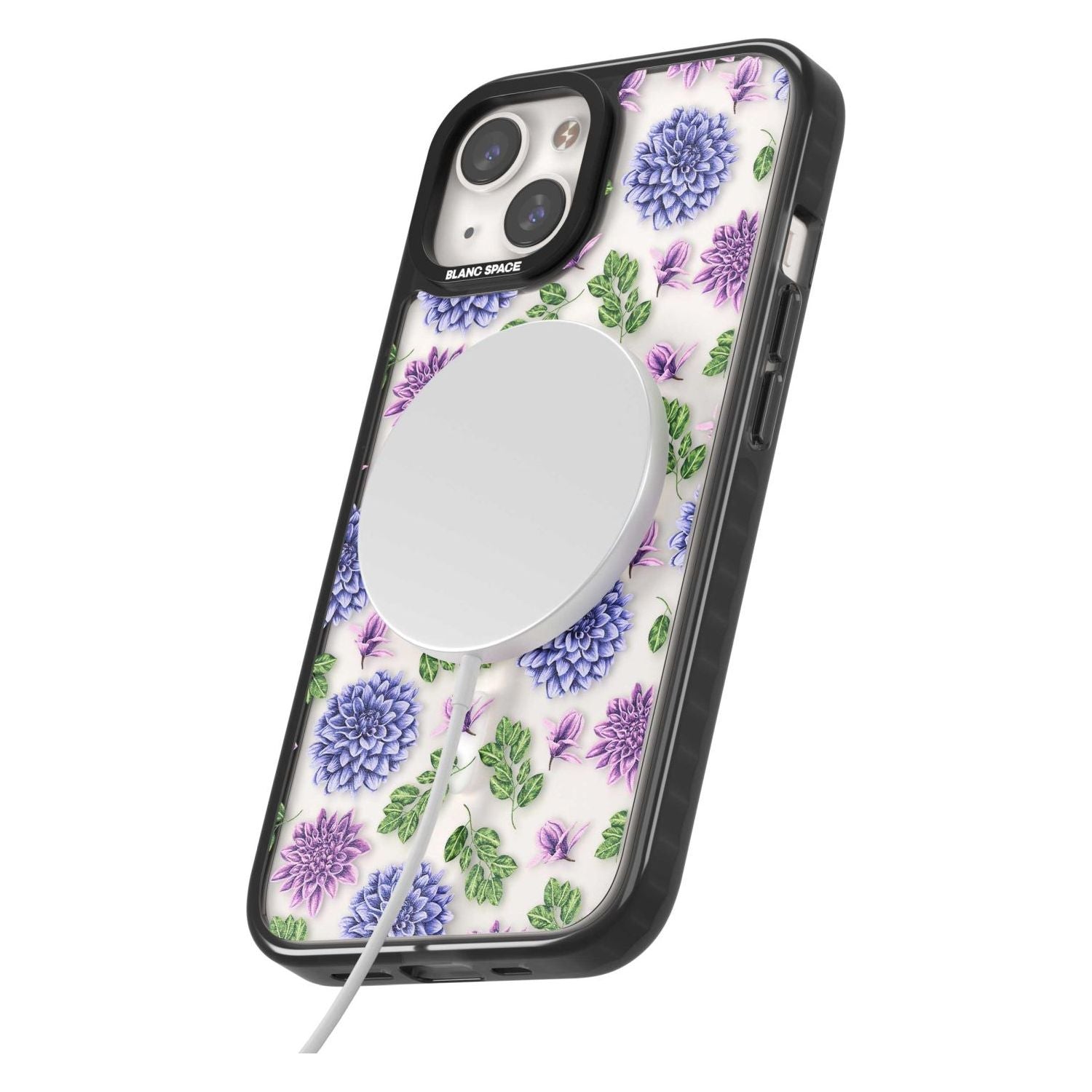 Purple Dahlias Floral