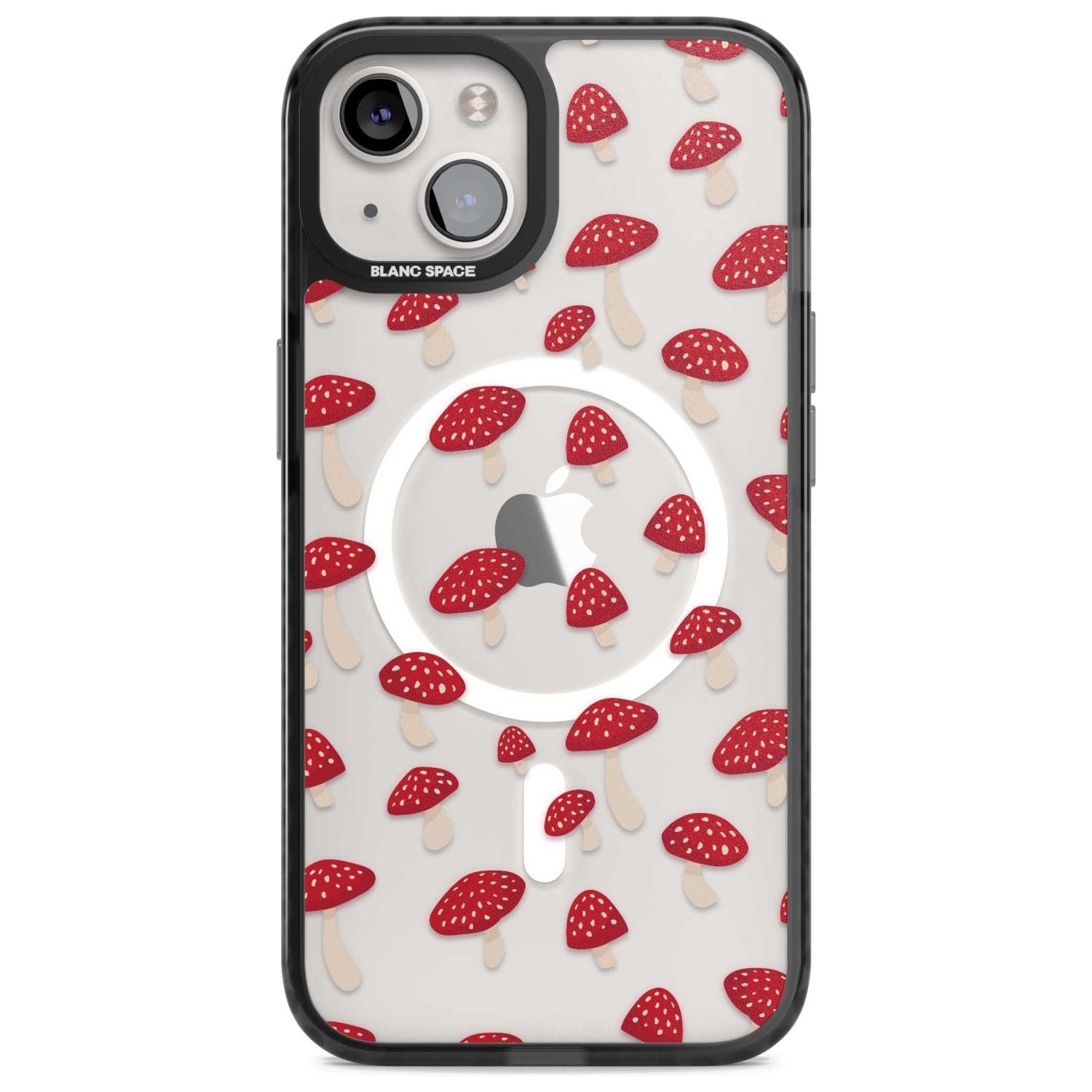 Magical Mushrooms Pattern Phone Case iPhone 15 Plus / Magsafe Black Impact Case,iPhone 15 / Magsafe Black Impact Case,iPhone 14 Plus / Magsafe Black Impact Case,iPhone 14 / Magsafe Black Impact Case,iPhone 13 / Magsafe Black Impact Case Blanc Space