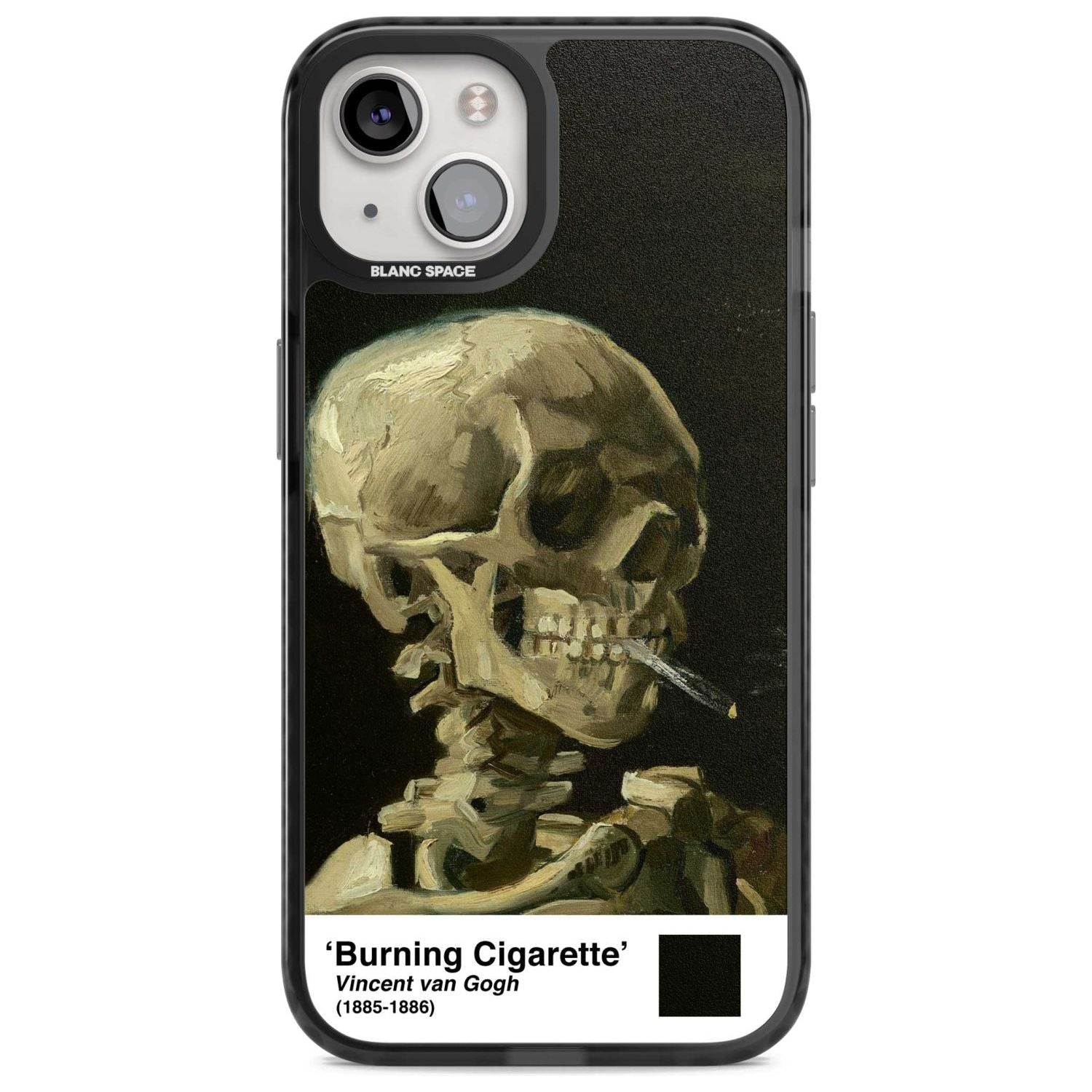 Skull Of A Skeleton With Burning Cigarette