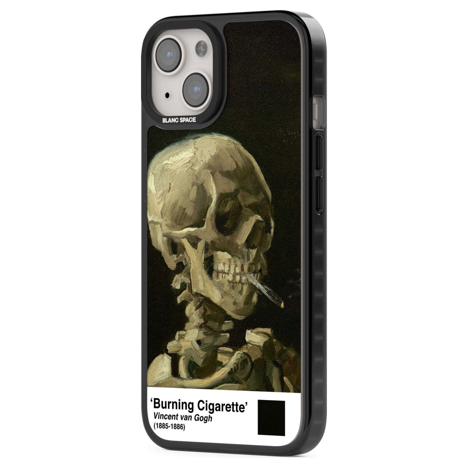 Skull Of A Skeleton With Burning Cigarette