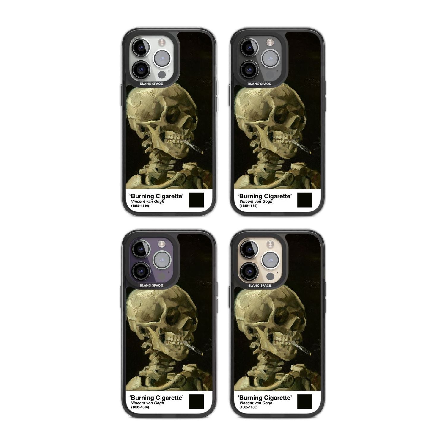 Skull Of A Skeleton With Burning Cigarette