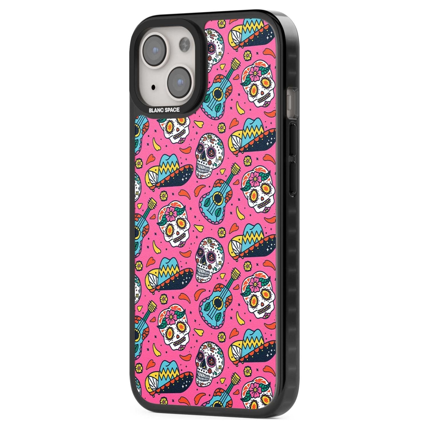 Pink Day Of The Dead Pattern