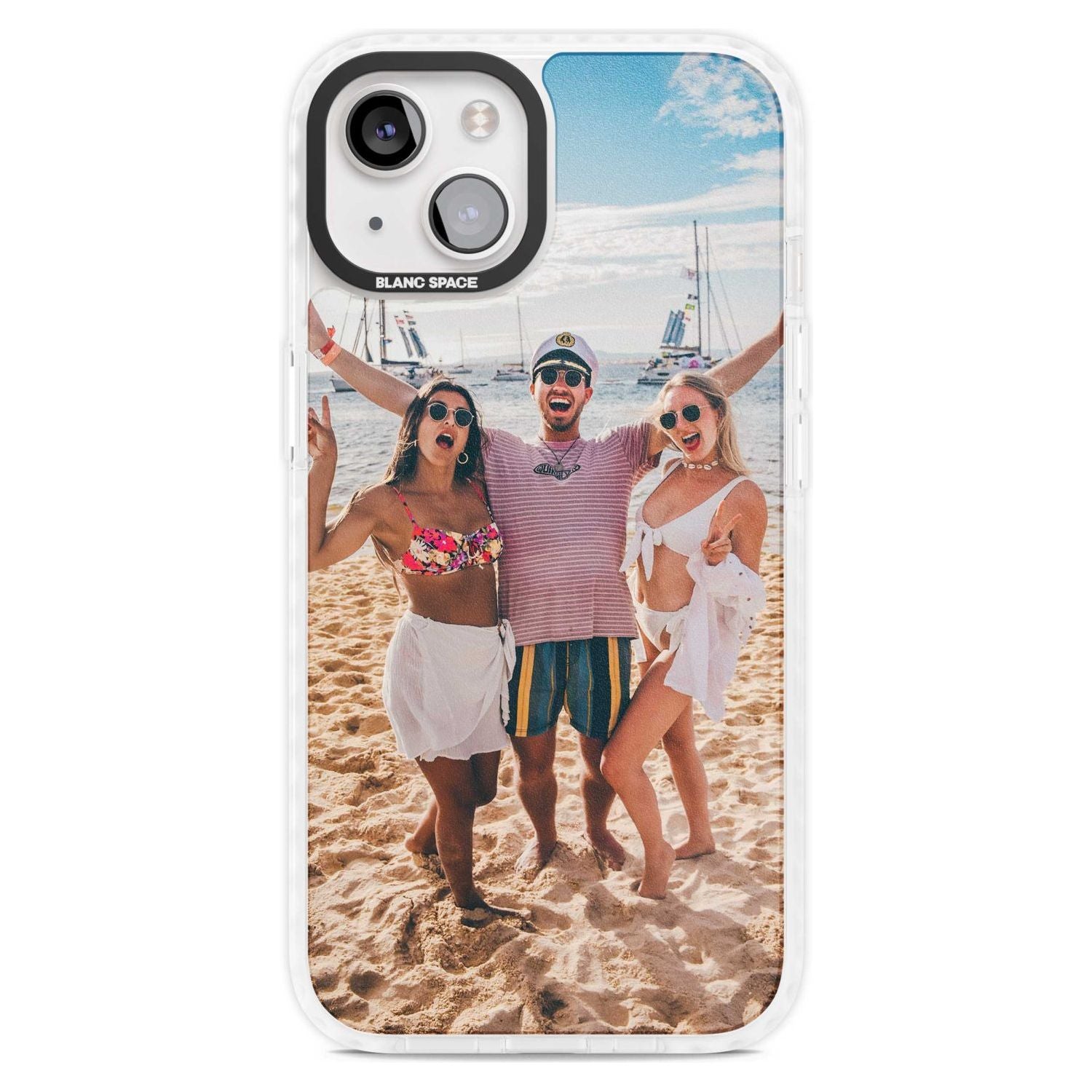 Personalised Photo Custom Phone Case iPhone 15 Plus / Magsafe Impact Case,iPhone 15 / Magsafe Impact Case Blanc Space