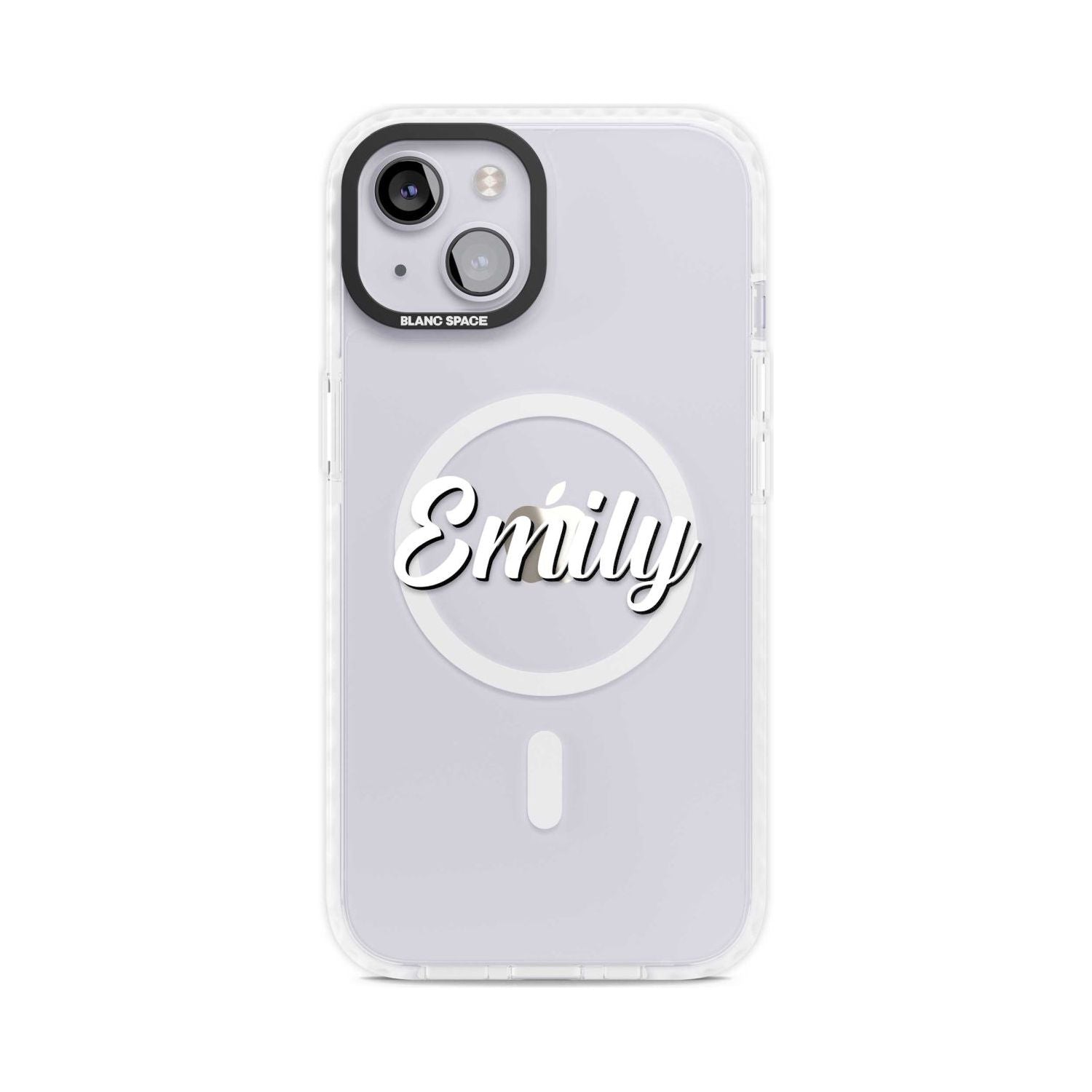 Personalised Clear Text 1B Custom Phone Case iPhone 15 Plus / Magsafe Impact Case,iPhone 15 / Magsafe Impact Case Blanc Space