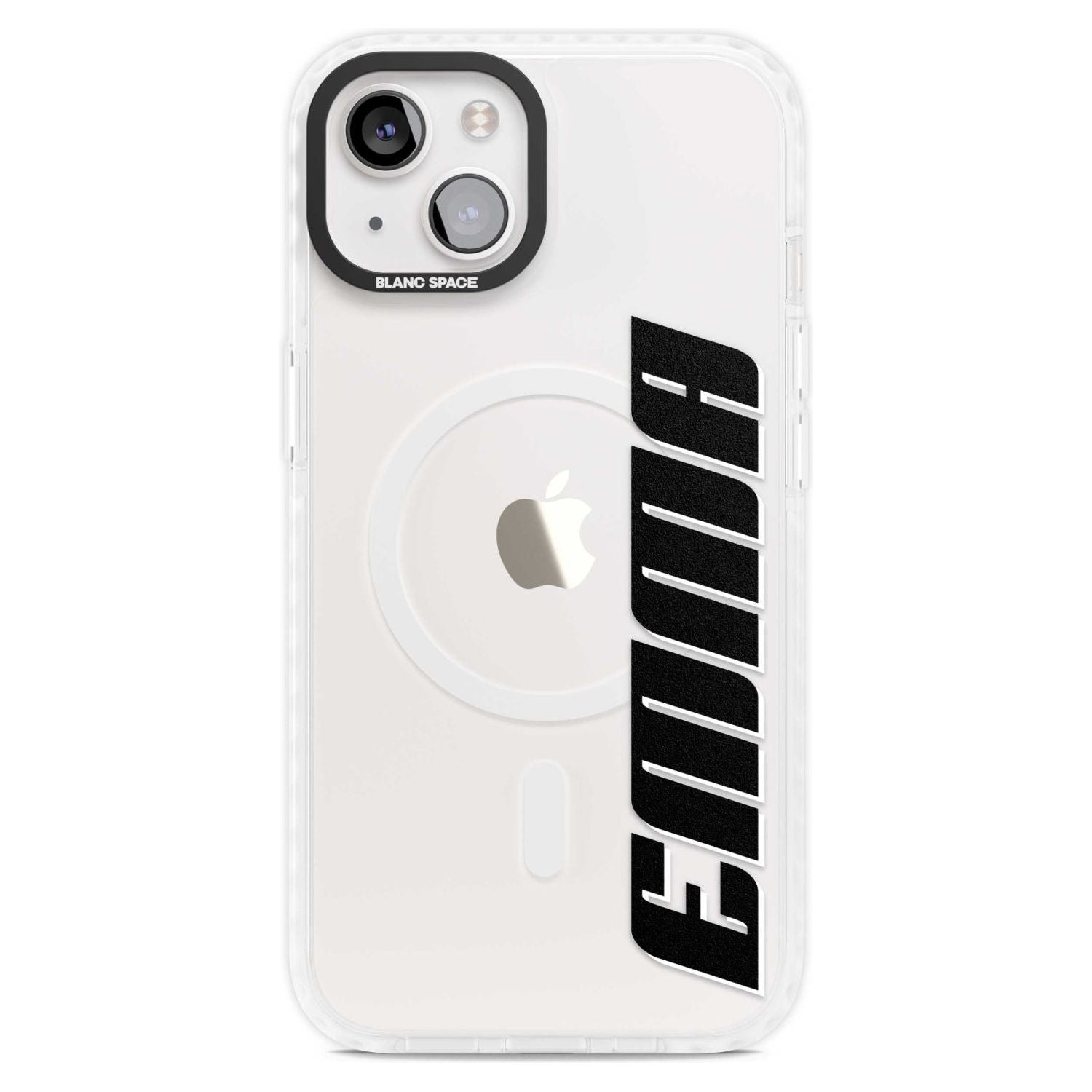 Personalised Clear Text 4A Custom Phone Case iPhone 15 Plus / Magsafe Impact Case,iPhone 15 / Magsafe Impact Case Blanc Space