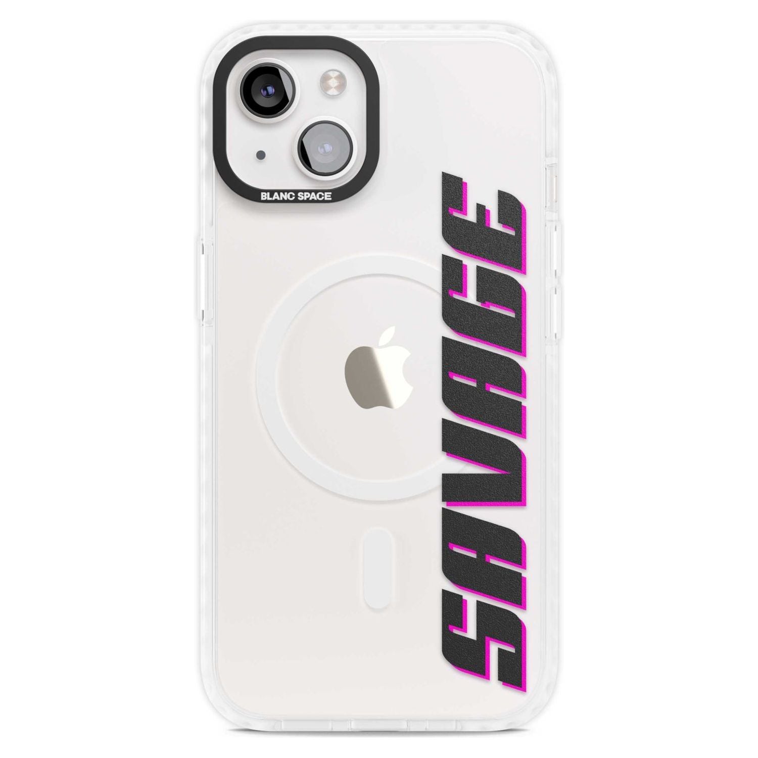 Personalised Clear Text 4C Custom Phone Case iPhone 15 Plus / Magsafe Impact Case,iPhone 15 / Magsafe Impact Case Blanc Space