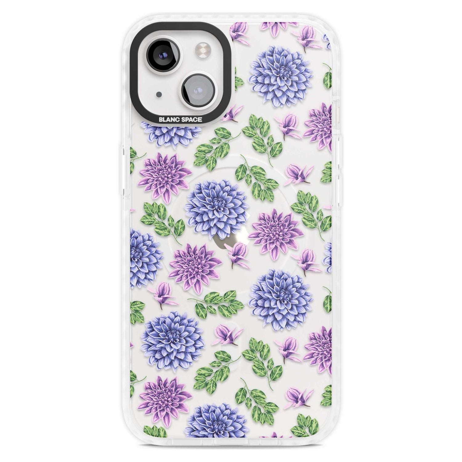 Purple Dahlias Floral