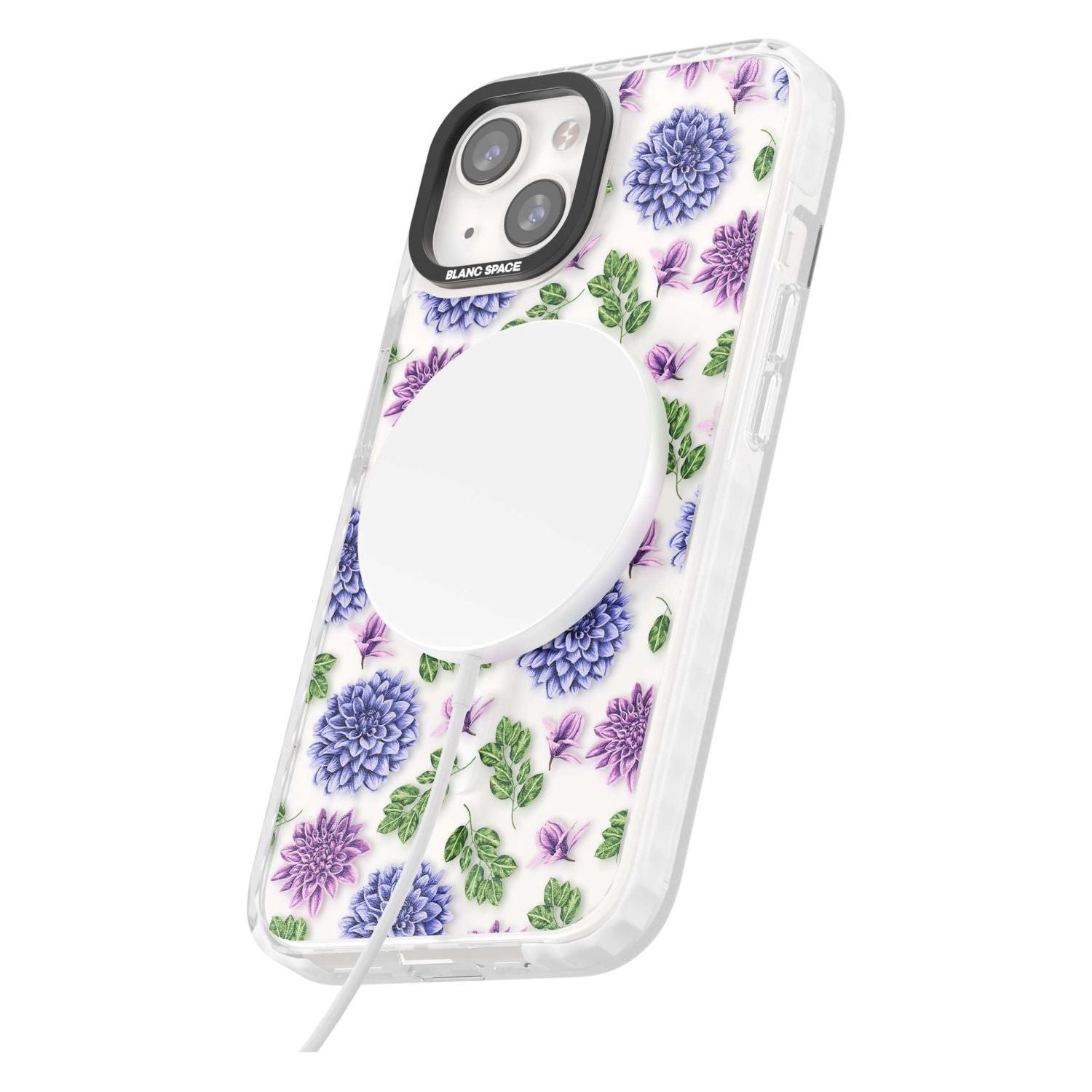 Purple Dahlias Floral