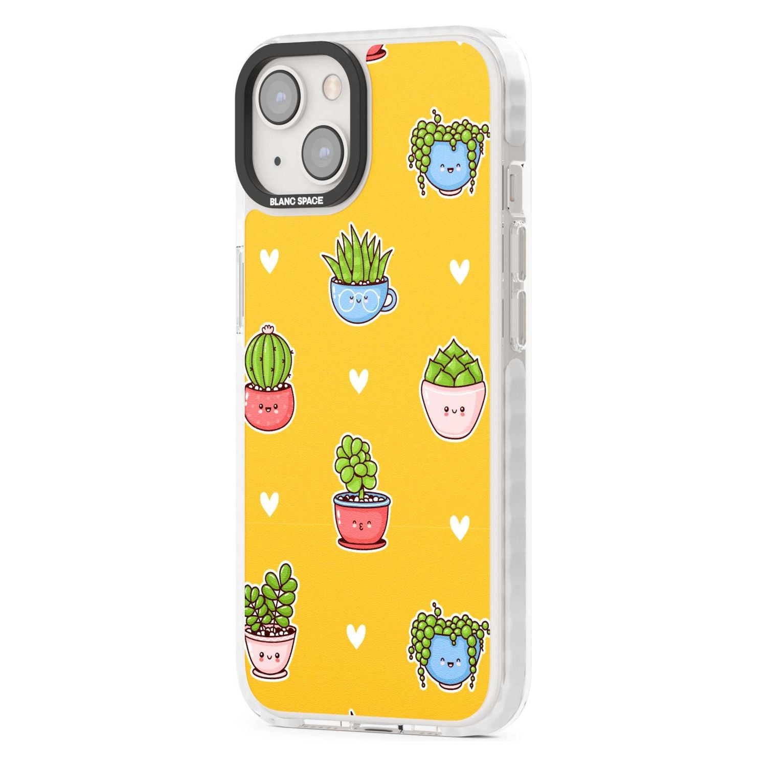 Plant Faces Kawaii Pattern