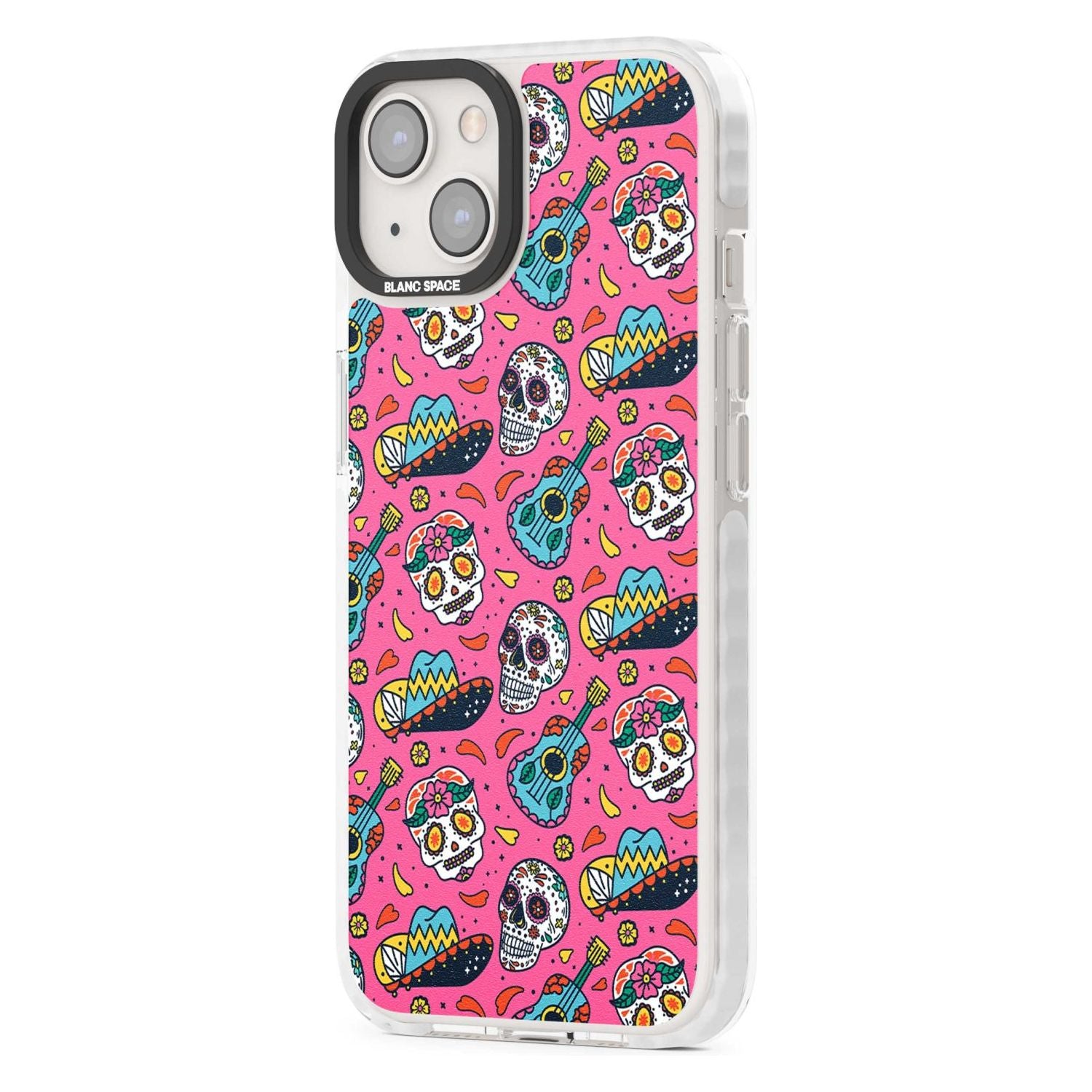 Pink Day Of The Dead Pattern