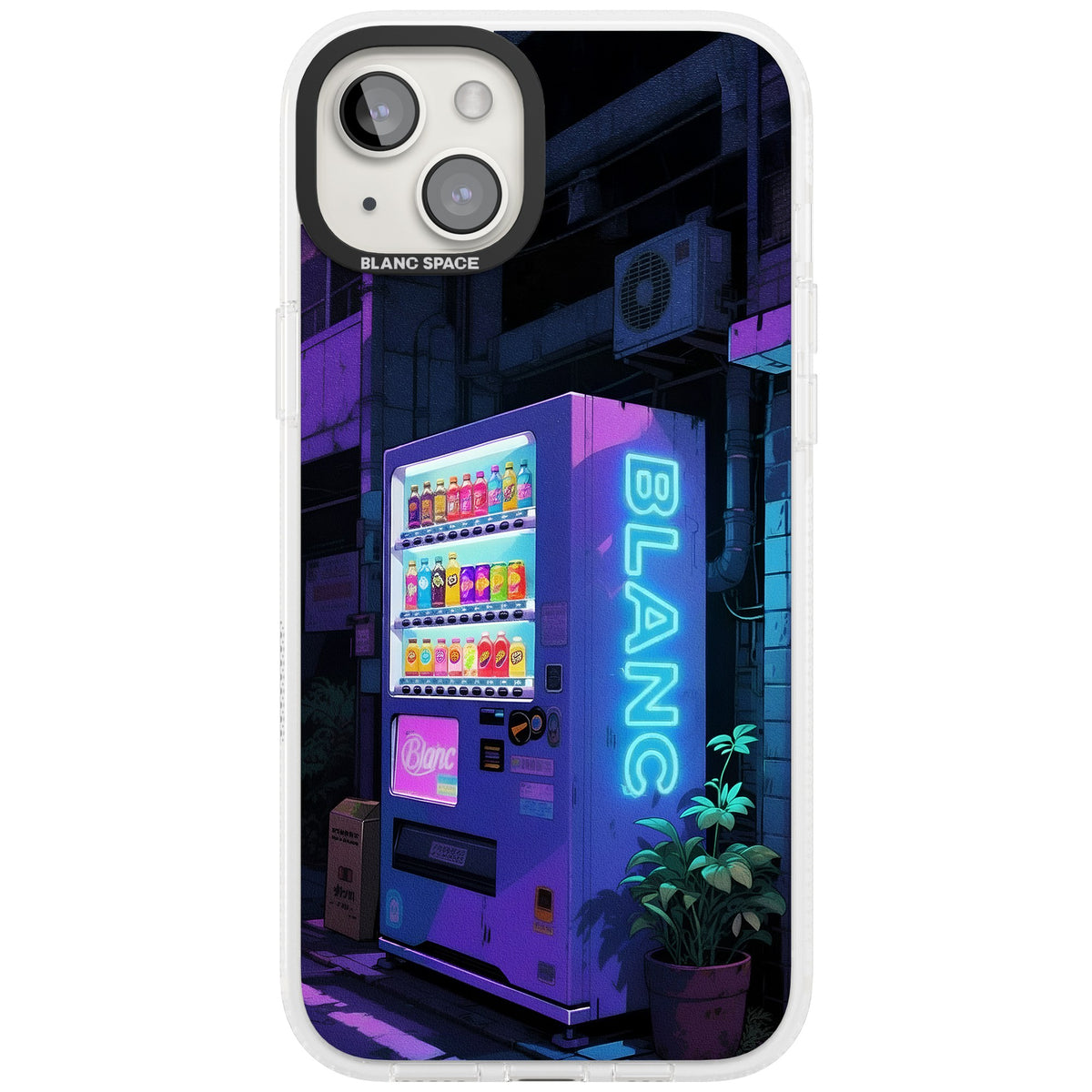Shibuya Glow iPhone 15 Plus Impact Air Clear Phone Case front