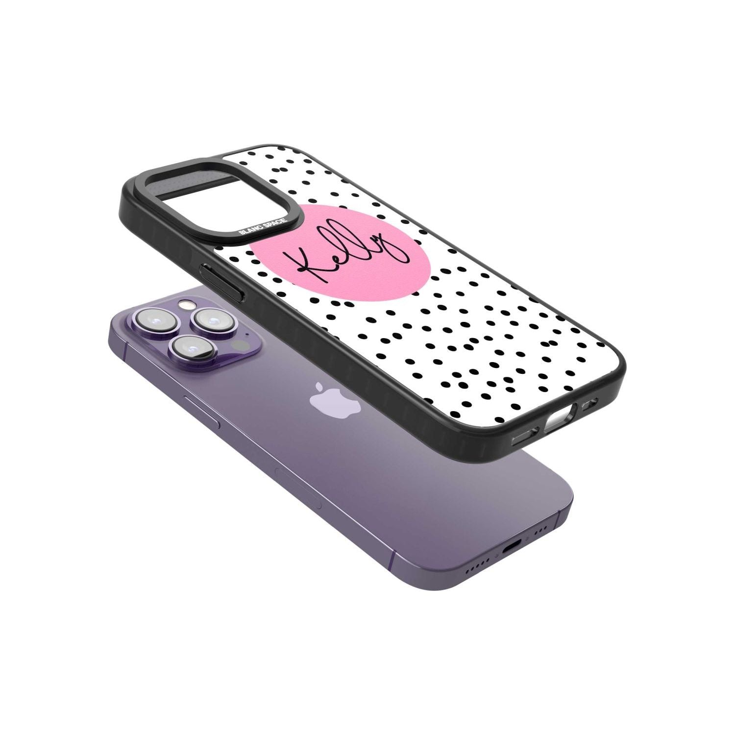 Personalised Pink Circle & Dots Custom Phone Case iPhone 15 Pro Max / Black Impact Case,iPhone 15 Plus / Black Impact Case,iPhone 15 Pro / Black Impact Case,iPhone 15 / Black Impact Case,iPhone 15 Pro Max / Impact Case,iPhone 15 Plus / Impact Case,iPhone 15 Pro / Impact Case,iPhone 15 / Impact Case,iPhone 15 Pro Max / Magsafe Black Impact Case,iPhone 15 Plus / Magsafe Black Impact Case,iPhone 15 Pro / Magsafe Black Impact Case,iPhone 15 / Magsafe Black Impact Case,iPhone 14 Pro Max / Black Impact Case,iPhon