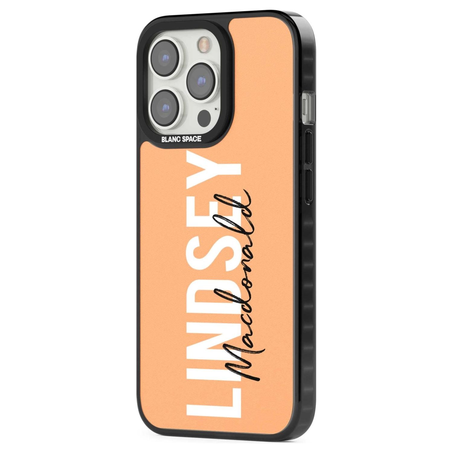 Personalised Bold Name: Peach Custom Phone Case iPhone 15 Pro Max / Black Impact Case,iPhone 15 Plus / Black Impact Case,iPhone 15 Pro / Black Impact Case,iPhone 15 / Black Impact Case,iPhone 15 Pro Max / Impact Case,iPhone 15 Plus / Impact Case,iPhone 15 Pro / Impact Case,iPhone 15 / Impact Case,iPhone 15 Pro Max / Magsafe Black Impact Case,iPhone 15 Plus / Magsafe Black Impact Case,iPhone 15 Pro / Magsafe Black Impact Case,iPhone 15 / Magsafe Black Impact Case,iPhone 14 Pro Max / Black Impact Case,iPhone