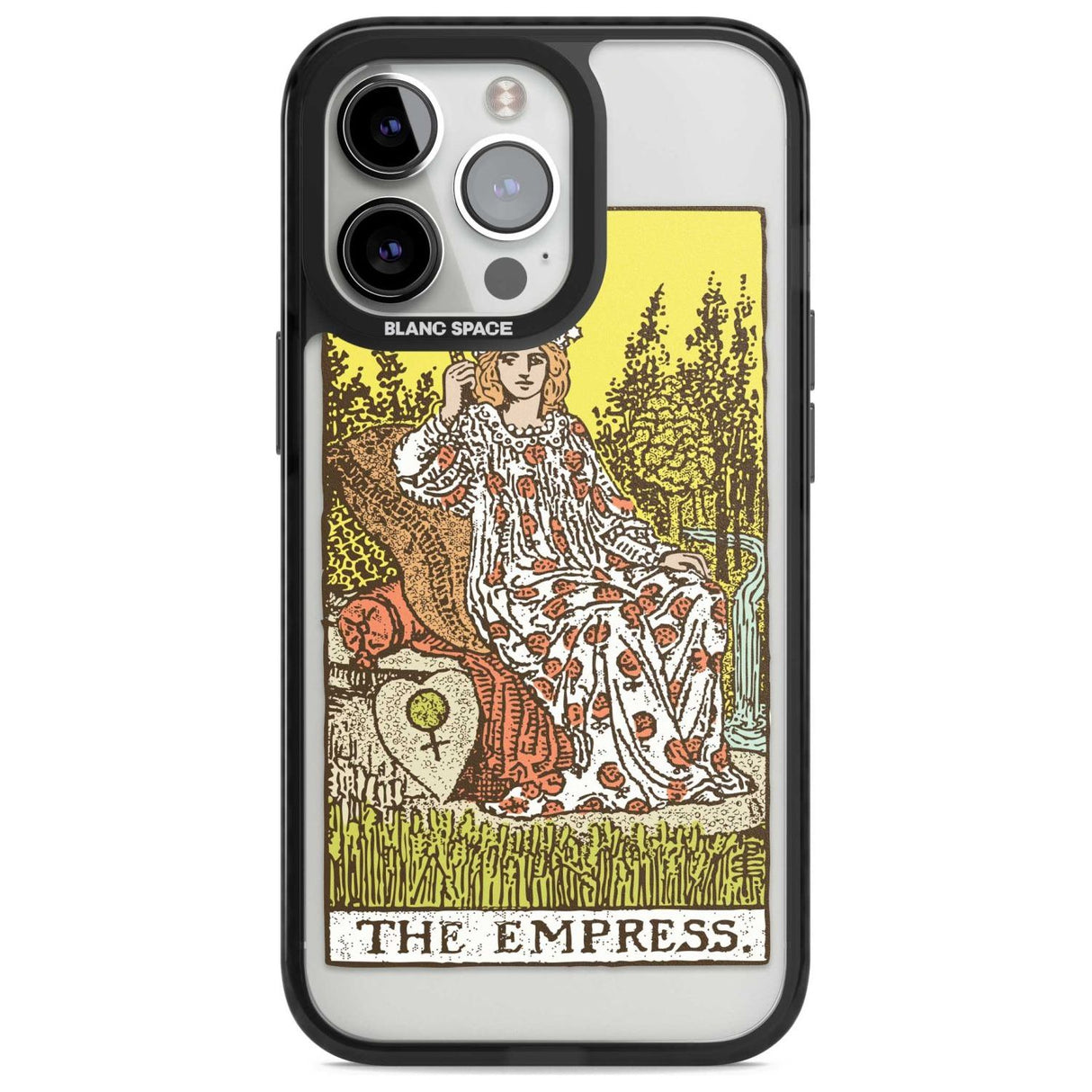 Personalised The Empress Tarot Card - Colour Custom Phone Case iPhone 15 Pro Max / Magsafe Black Impact Case,iPhone 15 Pro / Magsafe Black Impact Case,iPhone 14 Pro Max / Magsafe Black Impact Case,iPhone 14 Pro / Magsafe Black Impact Case,iPhone 13 Pro / Magsafe Black Impact Case Blanc Space