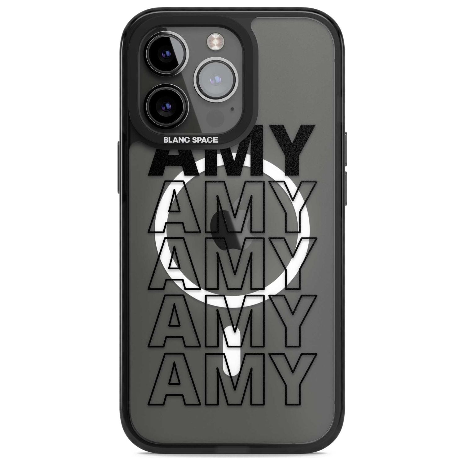 Personalised Clear Text 5A Custom Phone Case iPhone 15 Pro Max / Magsafe Black Impact Case,iPhone 15 Pro / Magsafe Black Impact Case,iPhone 14 Pro Max / Magsafe Black Impact Case,iPhone 14 Pro / Magsafe Black Impact Case,iPhone 13 Pro / Magsafe Black Impact Case Blanc Space
