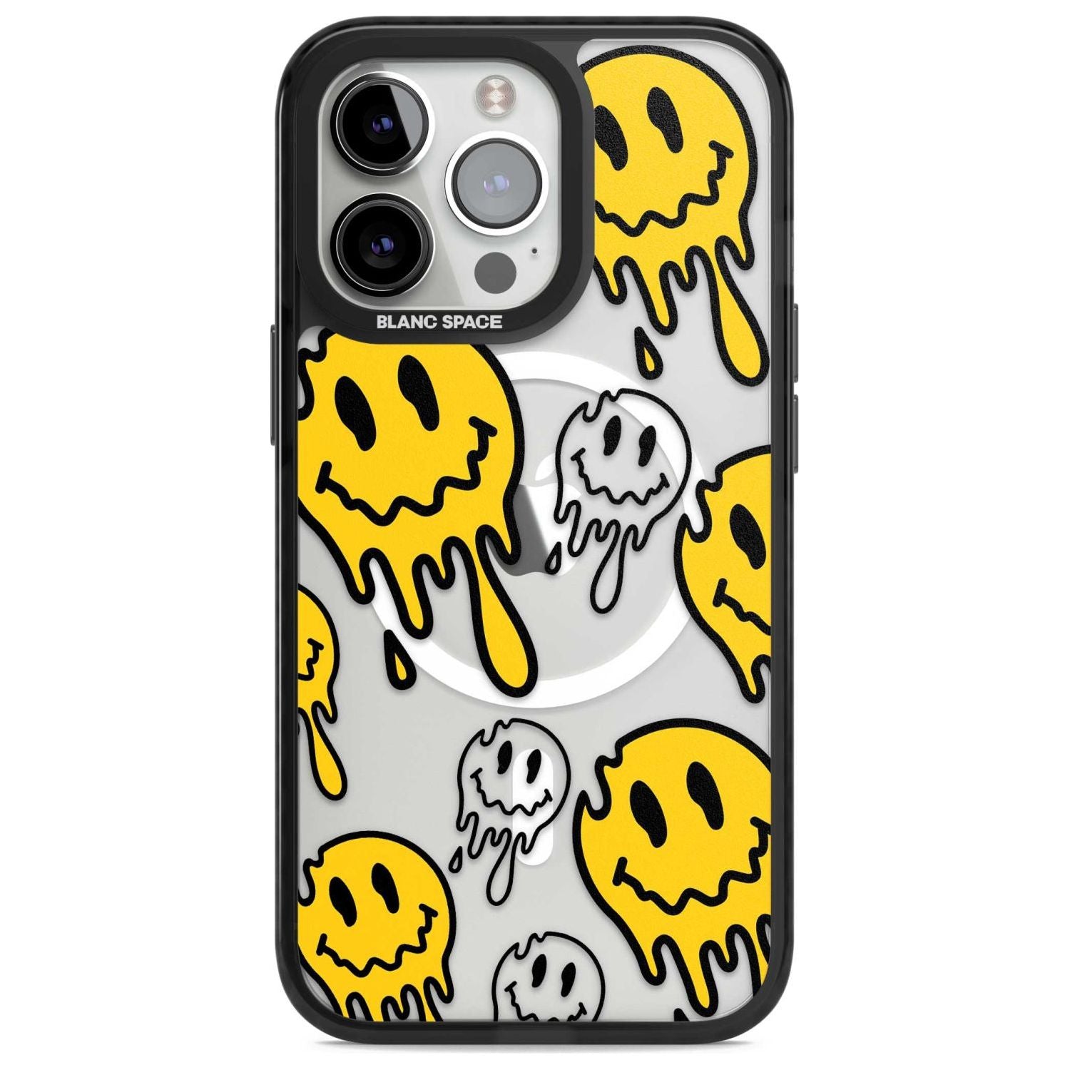 Face Melt Phone Case iPhone 15 Pro Max / Magsafe Black Impact Case,iPhone 15 Pro / Magsafe Black Impact Case,iPhone 14 Pro Max / Magsafe Black Impact Case,iPhone 14 Pro / Magsafe Black Impact Case,iPhone 13 Pro / Magsafe Black Impact Case Blanc Space