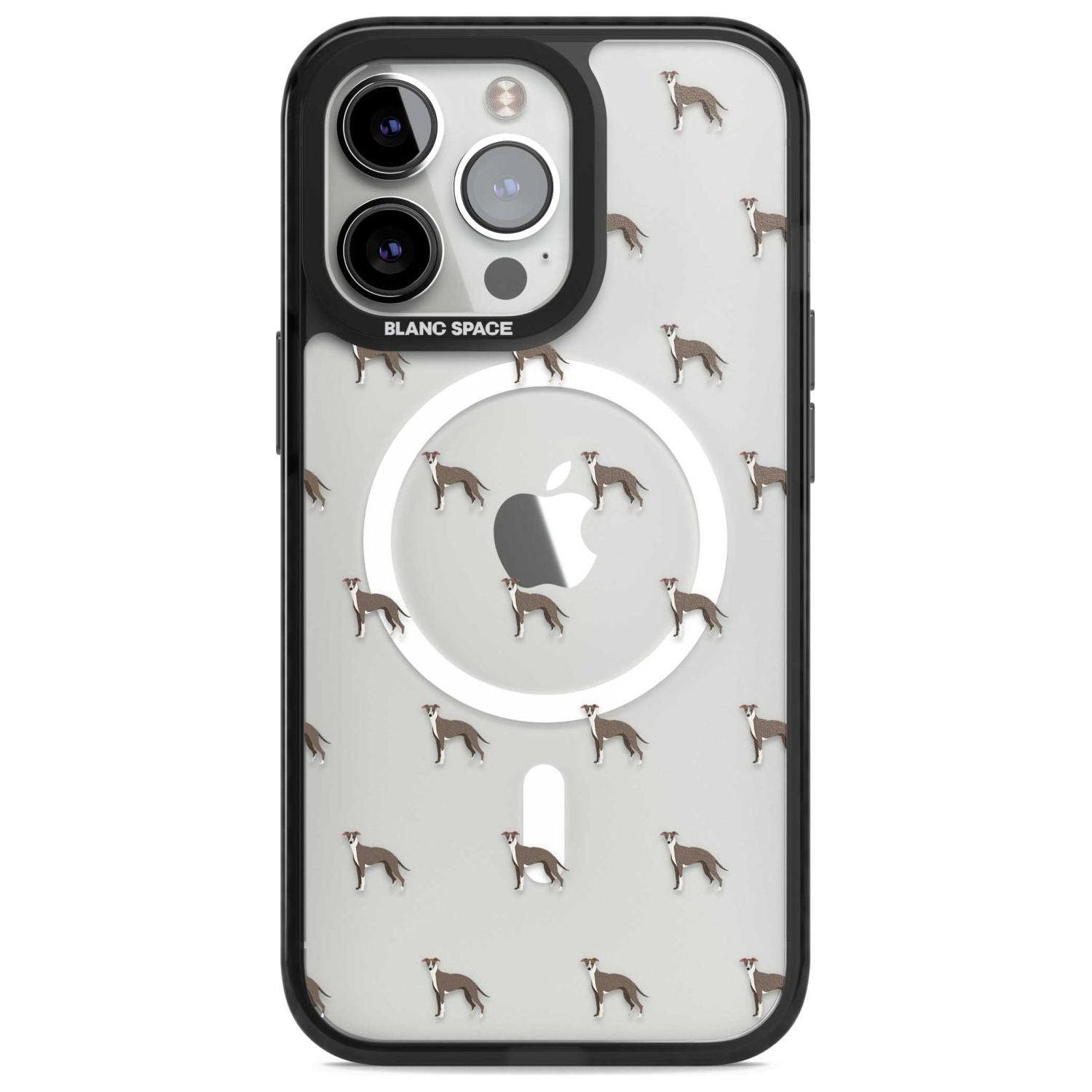 Whippet Dog Pattern Clear