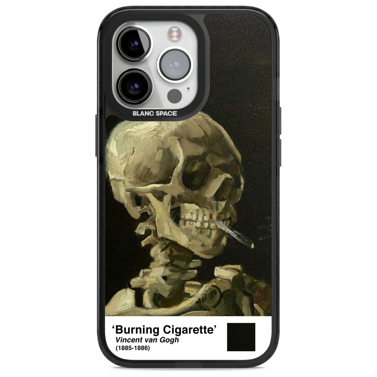 Skull Of A Skeleton With Burning Cigarette