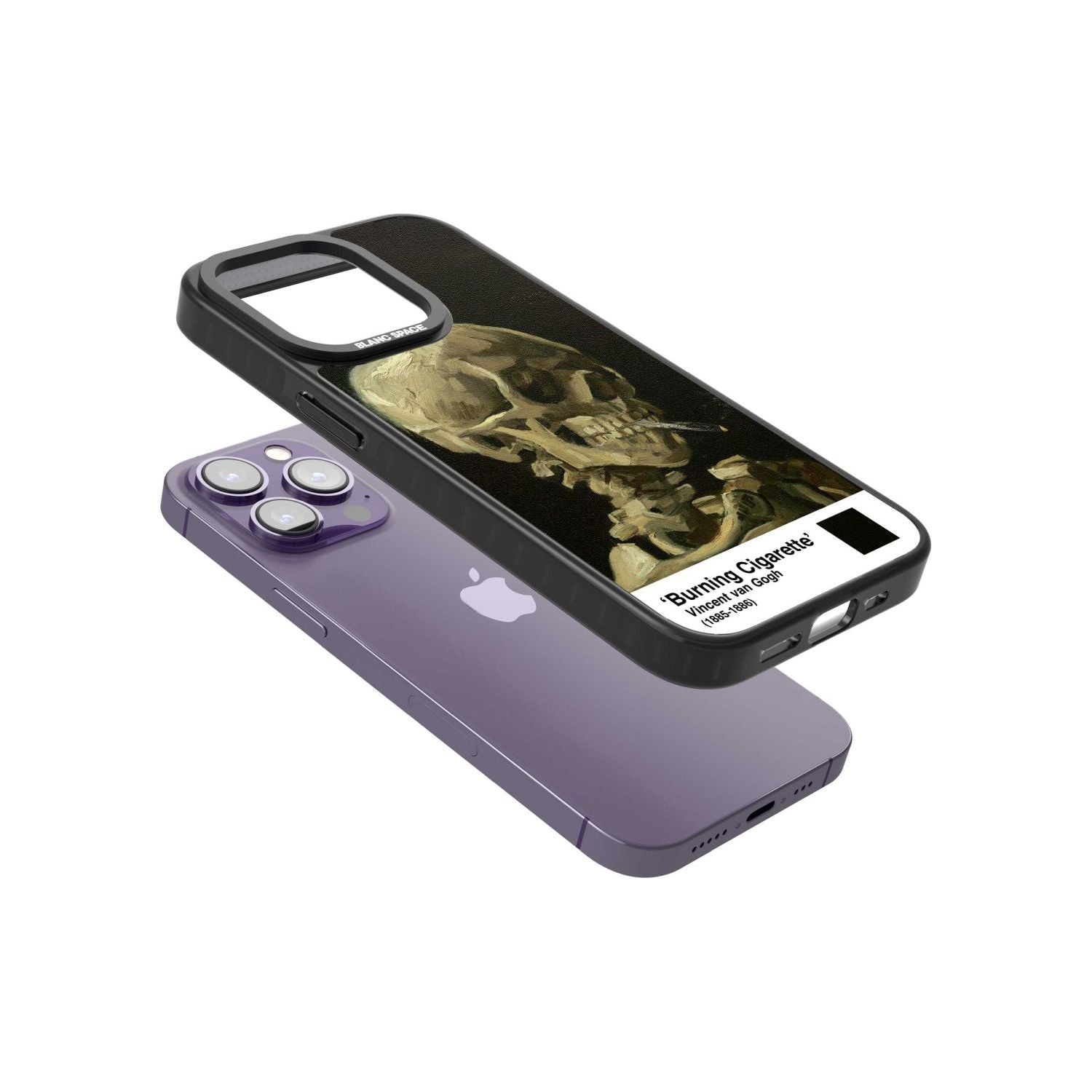 Skull Of A Skeleton With Burning Cigarette