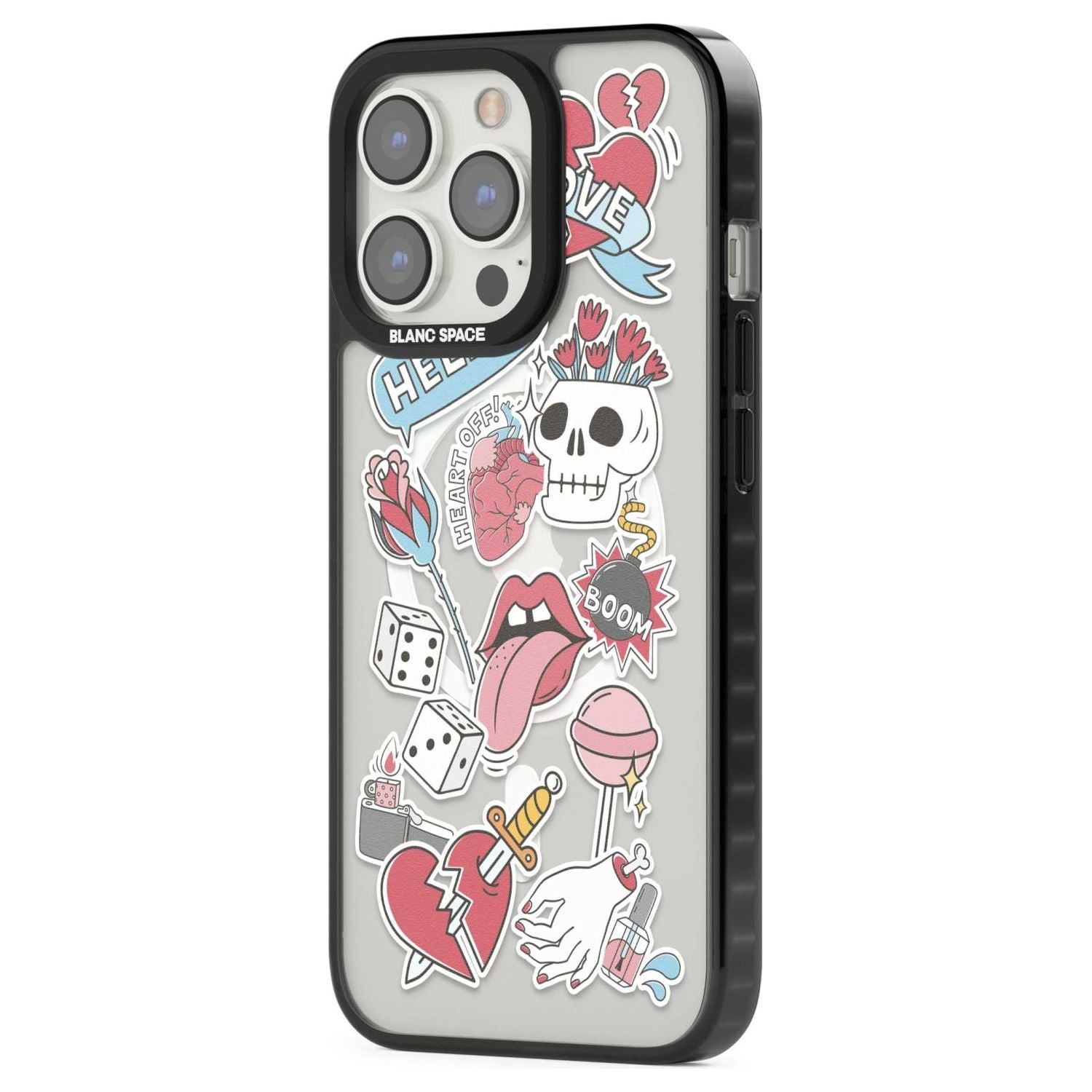 Skull & Flowers Stickers