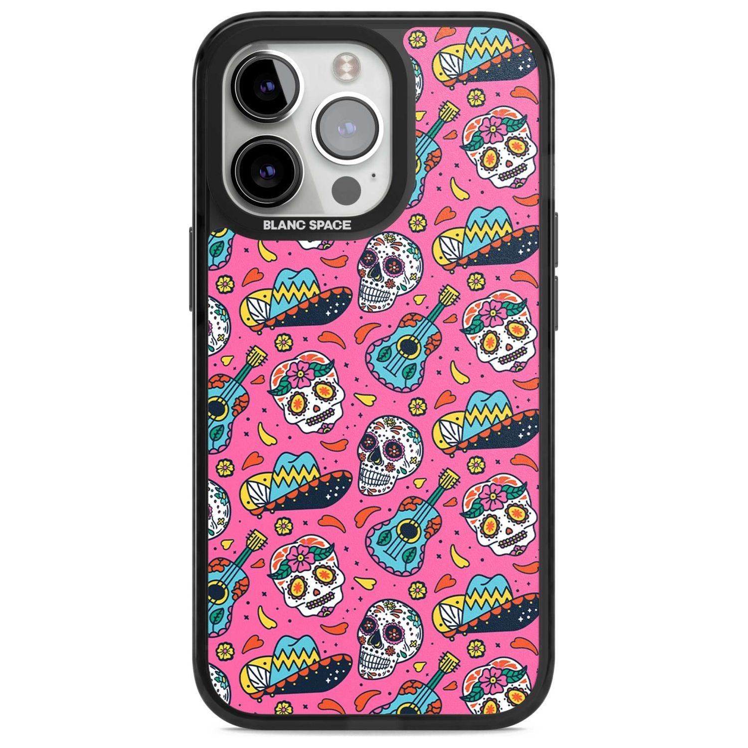 Pink Day Of The Dead Pattern