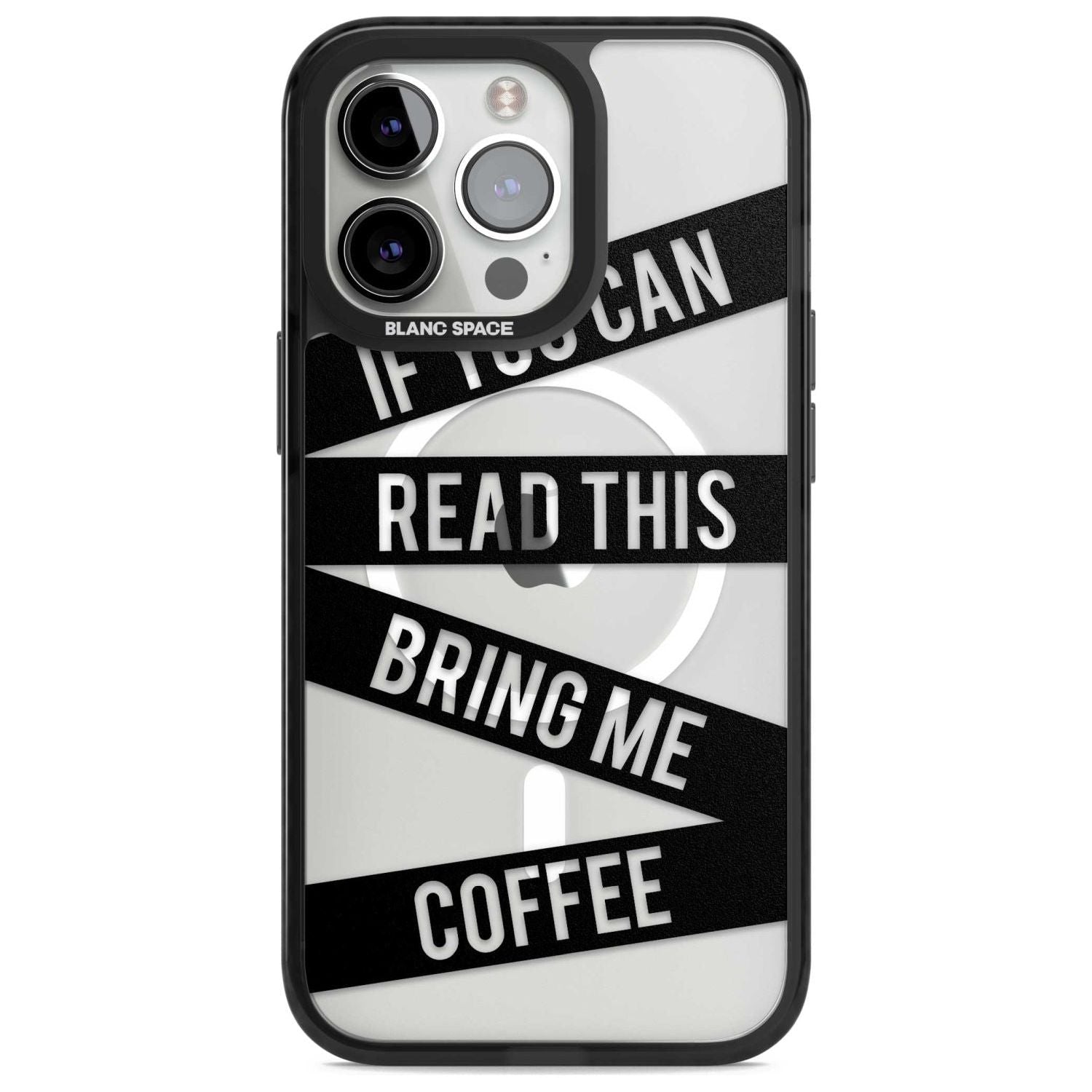 Black Stripes Bring Me Coffee Phone Case iPhone 15 Pro Max / Magsafe Black Impact Case,iPhone 15 Pro / Magsafe Black Impact Case,iPhone 14 Pro Max / Magsafe Black Impact Case,iPhone 14 Pro / Magsafe Black Impact Case,iPhone 13 Pro / Magsafe Black Impact Case Blanc Space