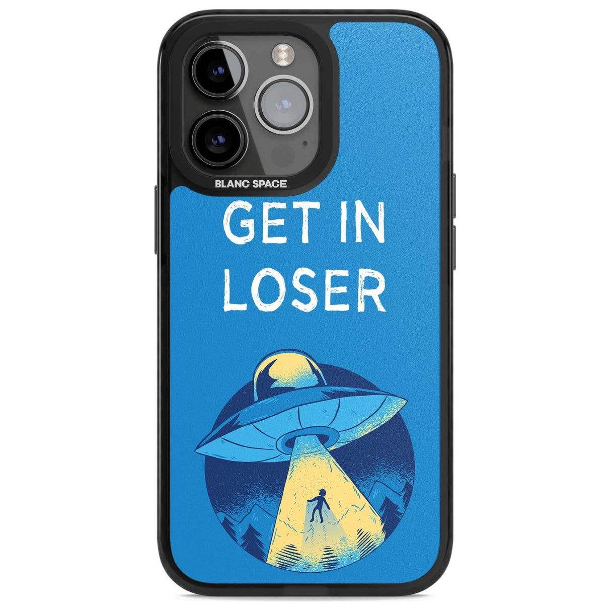 Get in Loser UFO Phone Case iPhone 15 Pro / Magsafe Black Impact Case,iPhone 15 Pro Max / Magsafe Black Impact Case,iPhone 14 Pro Max / Magsafe Black Impact Case,iPhone 13 Pro / Magsafe Black Impact Case,iPhone 14 Pro / Magsafe Black Impact Case Blanc Space