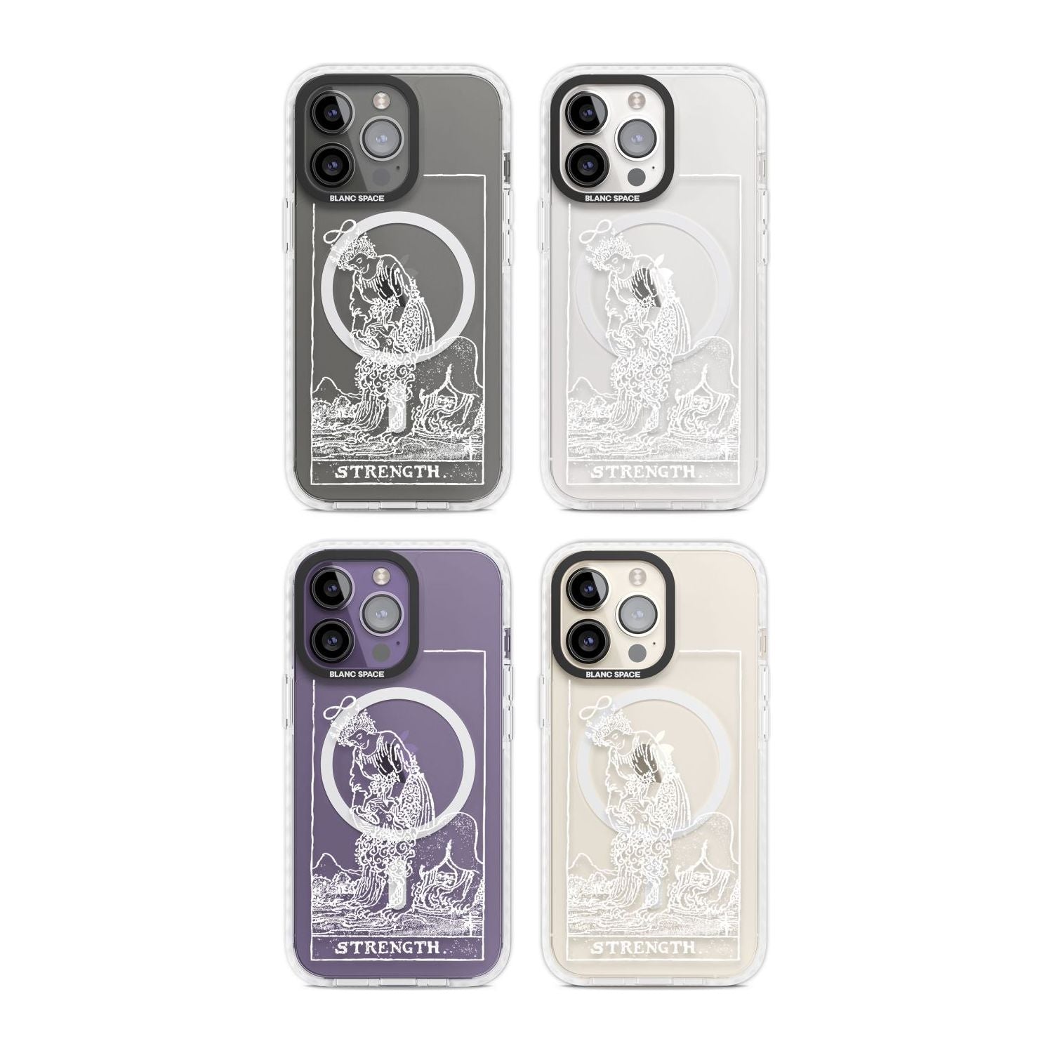 Personalised Strength Tarot Card - White Transparent Custom Phone Case iPhone 15 Pro Max / Black Impact Case,iPhone 15 Plus / Black Impact Case,iPhone 15 Pro / Black Impact Case,iPhone 15 / Black Impact Case,iPhone 15 Pro Max / Impact Case,iPhone 15 Plus / Impact Case,iPhone 15 Pro / Impact Case,iPhone 15 / Impact Case,iPhone 15 Pro Max / Magsafe Black Impact Case,iPhone 15 Plus / Magsafe Black Impact Case,iPhone 15 Pro / Magsafe Black Impact Case,iPhone 15 / Magsafe Black Impact Case,iPhone 14 Pro Max / Bl