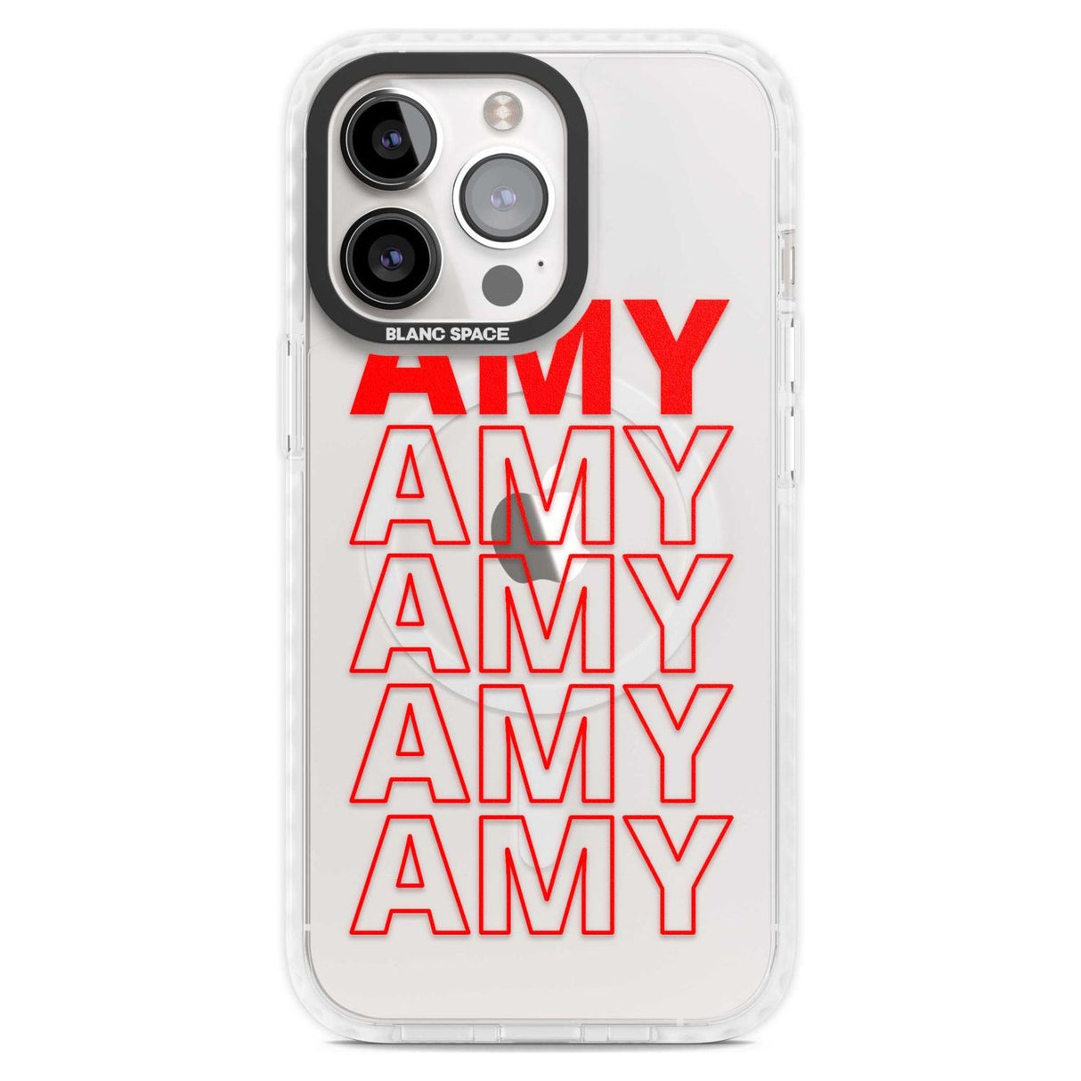 Personalised Clear Text  5B Custom Phone Case iPhone 15 Pro Max / Magsafe Impact Case,iPhone 15 Pro / Magsafe Impact Case Blanc Space