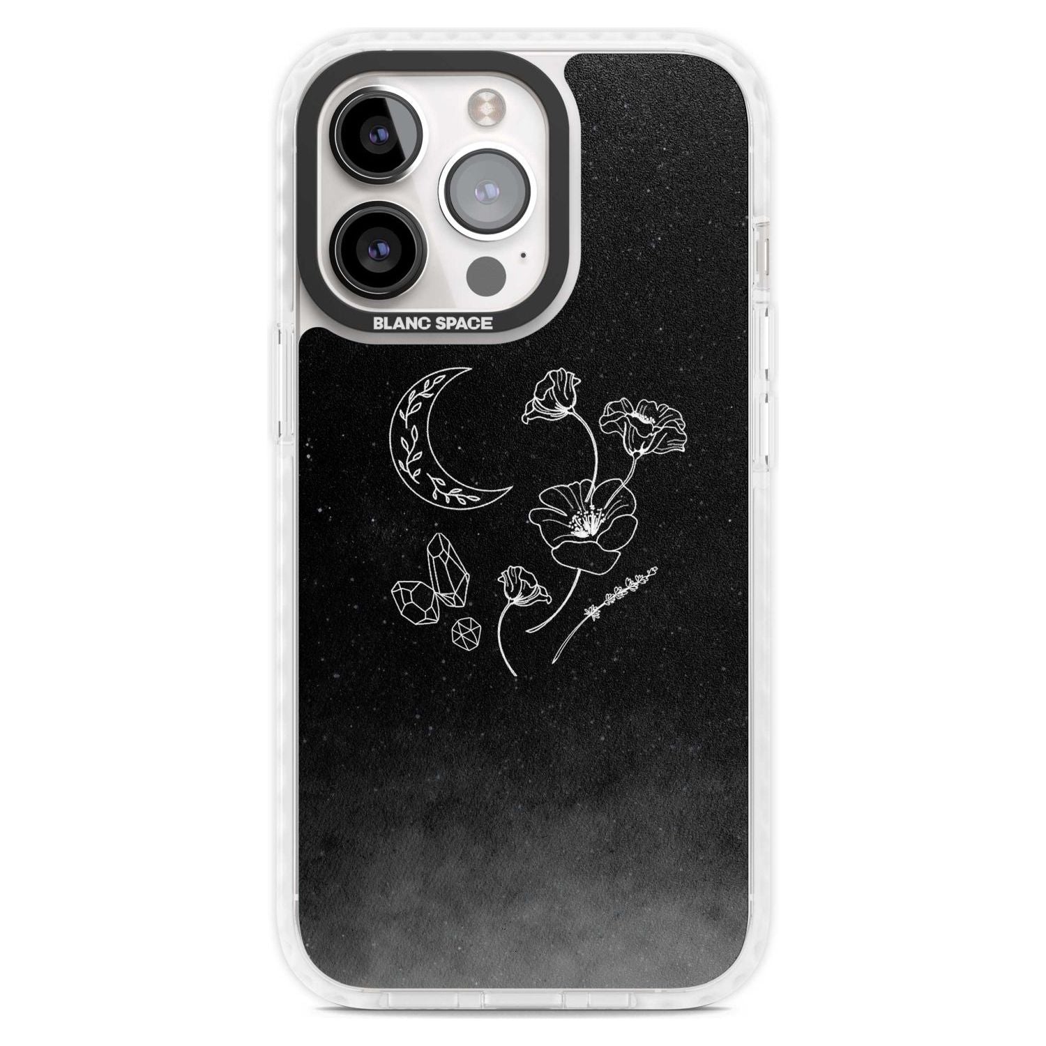 Crescent Moon Collection Phone Case iPhone 15 Pro Max / Magsafe Impact Case,iPhone 15 Pro / Magsafe Impact Case Blanc Space