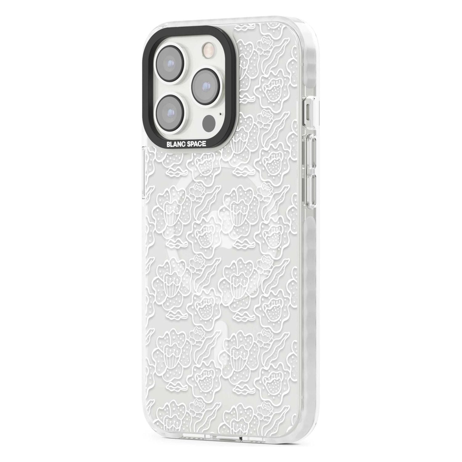 Funky Floral Patterns White on Clear Phone Case iPhone 15 Pro Max / Black Impact Case,iPhone 15 Plus / Black Impact Case,iPhone 15 Pro / Black Impact Case,iPhone 15 / Black Impact Case,iPhone 15 Pro Max / Impact Case,iPhone 15 Plus / Impact Case,iPhone 15 Pro / Impact Case,iPhone 15 / Impact Case,iPhone 15 Pro Max / Magsafe Black Impact Case,iPhone 15 Plus / Magsafe Black Impact Case,iPhone 15 Pro / Magsafe Black Impact Case,iPhone 15 / Magsafe Black Impact Case,iPhone 14 Pro Max / Black Impact Case,iPhone