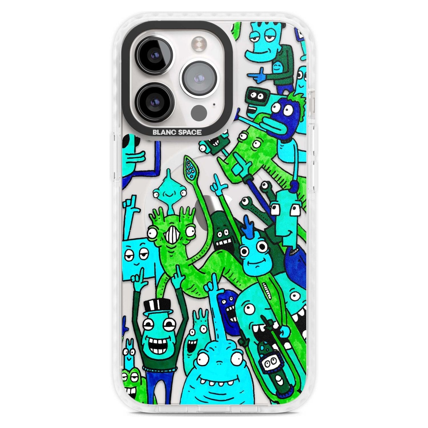 Don't Point Phone Case iPhone 15 Pro Max / Magsafe Impact Case,iPhone 15 Pro / Magsafe Impact Case Blanc Space