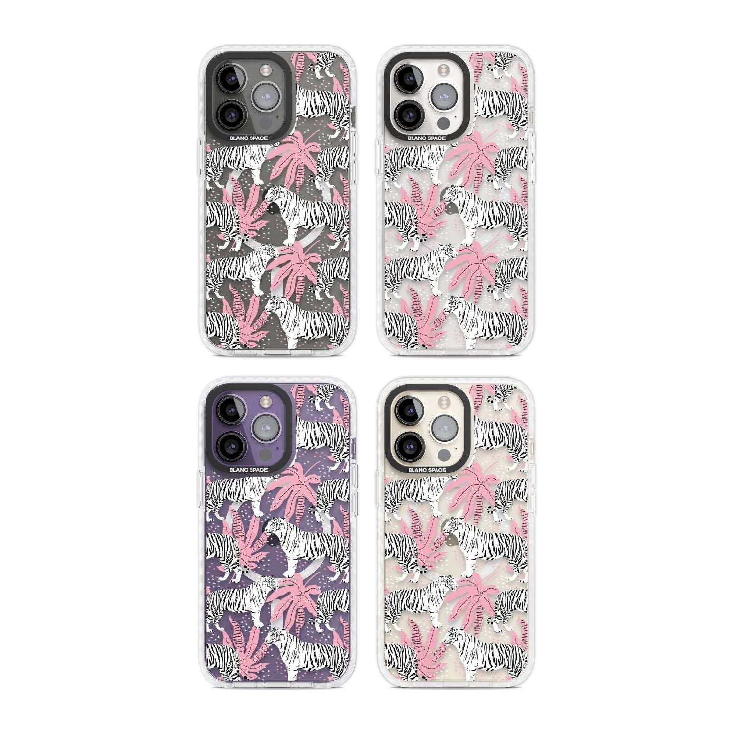 Pink & White Tropical Tigers