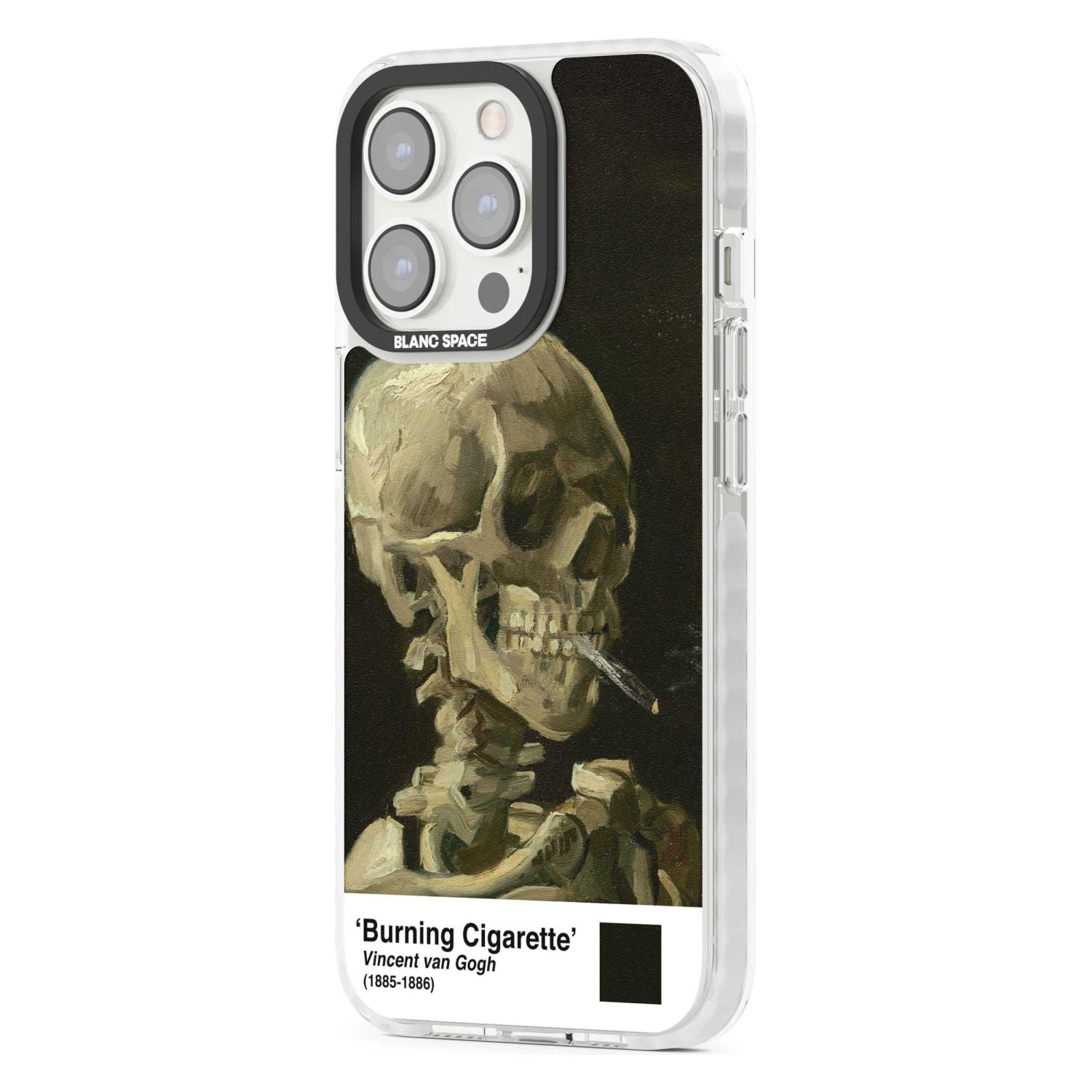 Skull Of A Skeleton With Burning Cigarette