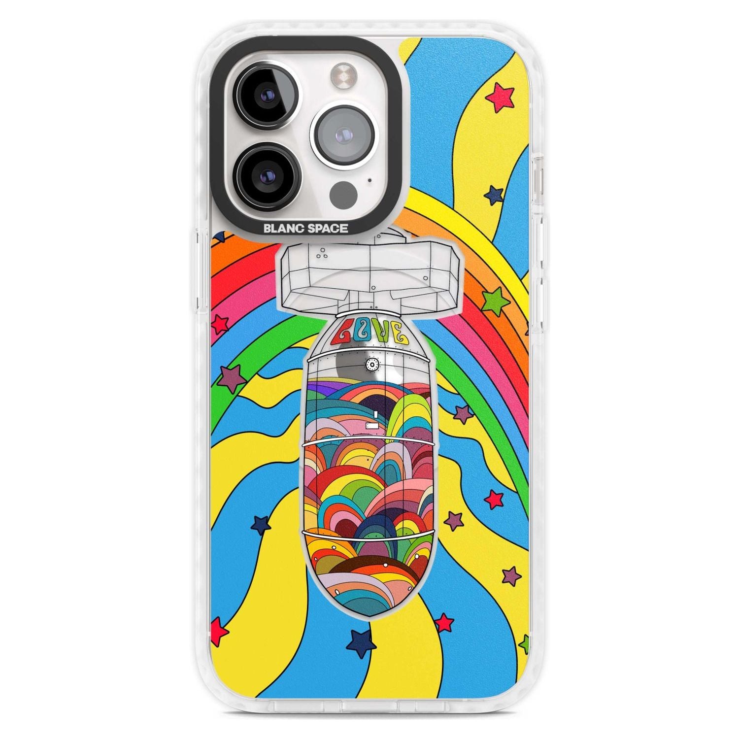 Love Bomb Phone Case iPhone 15 Pro Max / Magsafe Impact Case,iPhone 15 Pro / Magsafe Impact Case Blanc Space